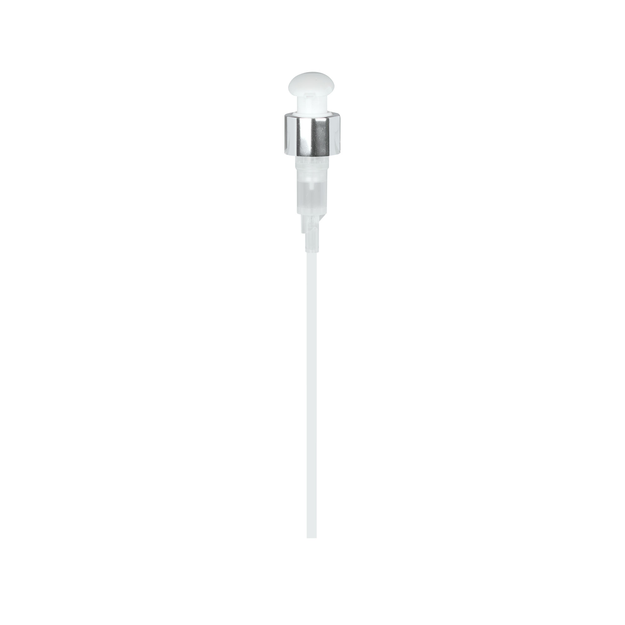 Tampa de rosca com bomba doseadora, plástico PP, branco, para bocal: 24/410 Tampa de rosca com bomba doseadora, plástico PP, branco, para bocal: 24/410