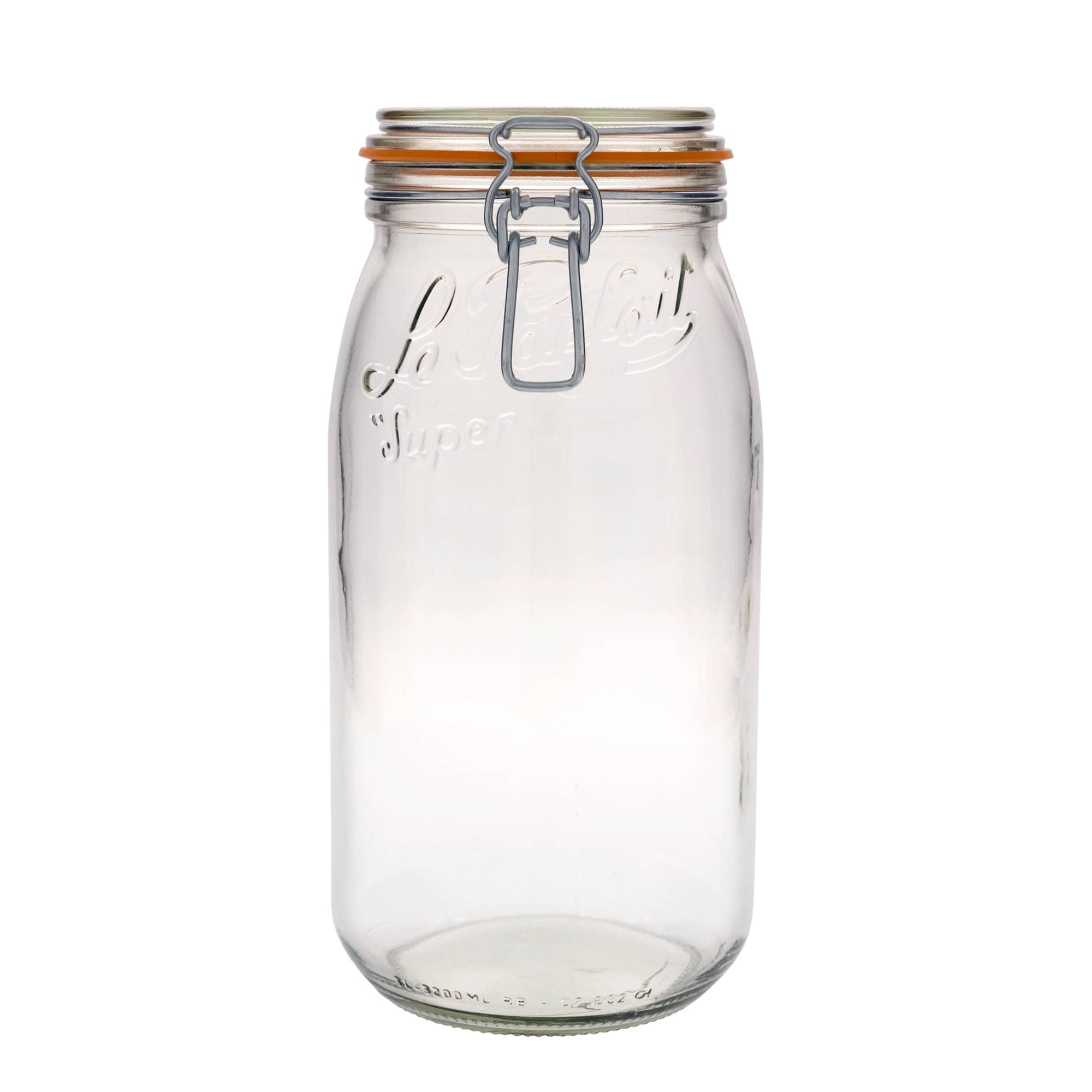 3.000 ml frasco com fecho de mola 'Le Parfait Super Bocal', abertura: fecho de mola