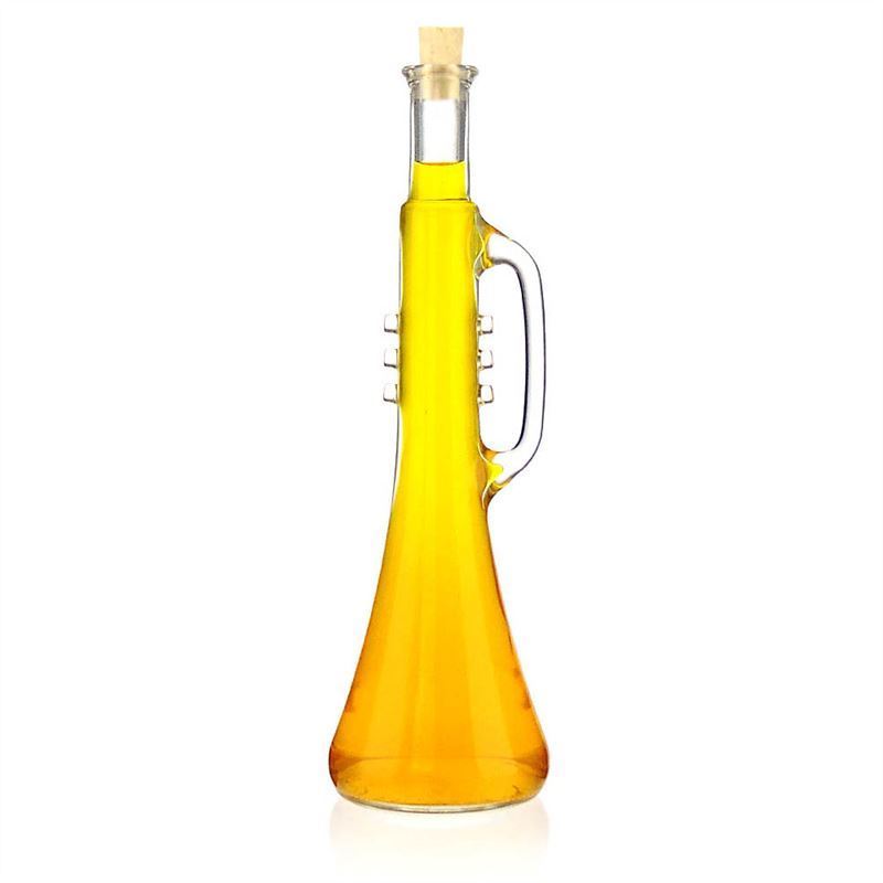 Garrafa de vidro de 500 ml 'Trompete', Boca: Cortiça Garrafa de vidro de 500 ml 'Trompete', Boca: Cortiça