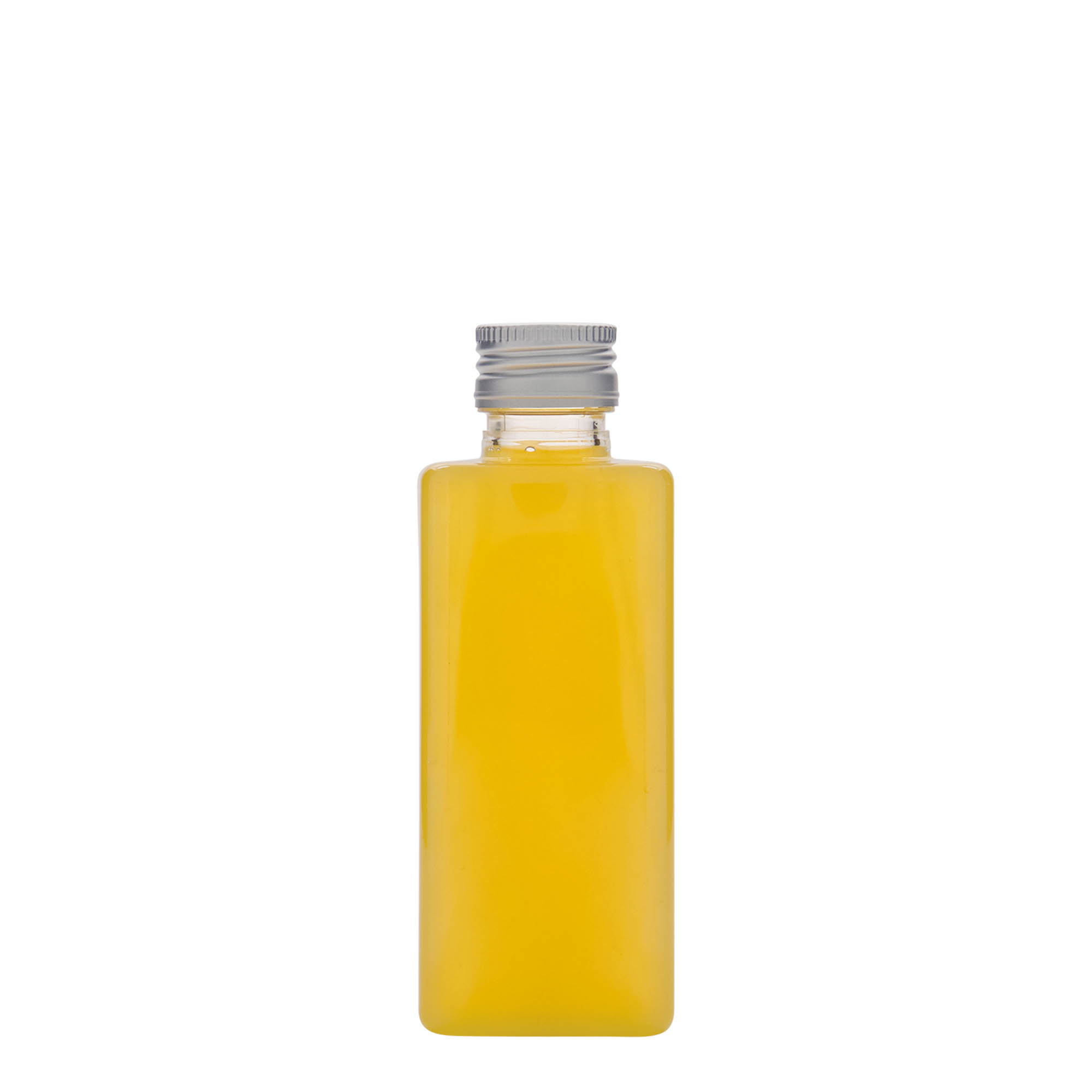 Garrafa PET de 250 ml 'Karl', quadrada, plástico, boca: PP 28 Garrafa PET de 250 ml 'Karl', quadrada, plástico, boca: PP 28