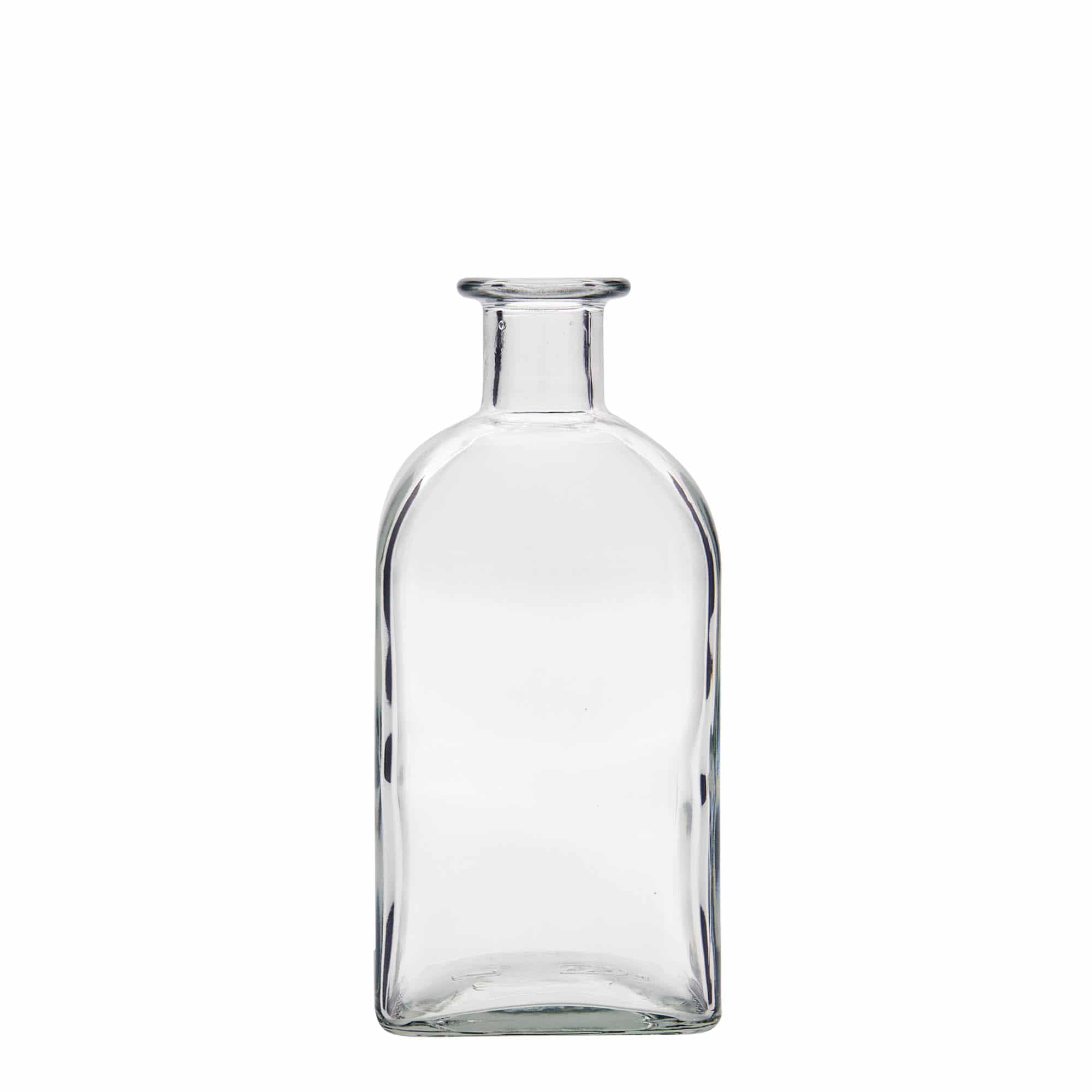 500 ml Garrafa de vidro farmacêuticas Carré, quadrada, boca: Cortiça 500 ml Garrafa de vidro farmacêuticas Carré, quadrada, boca: Cortiça