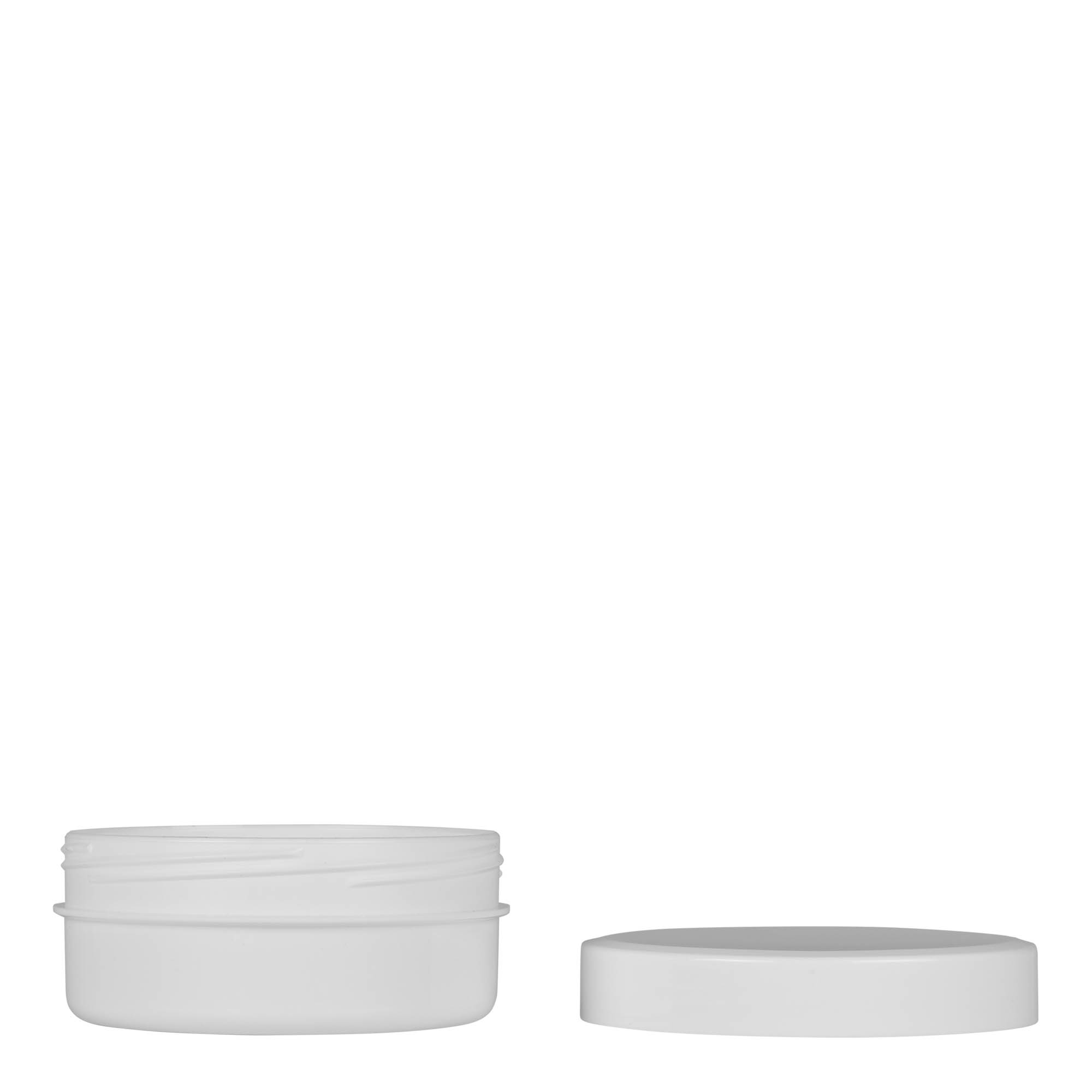125 ml frasco de plástico 'White Line', PP, branco, abertura: tampa de rosca