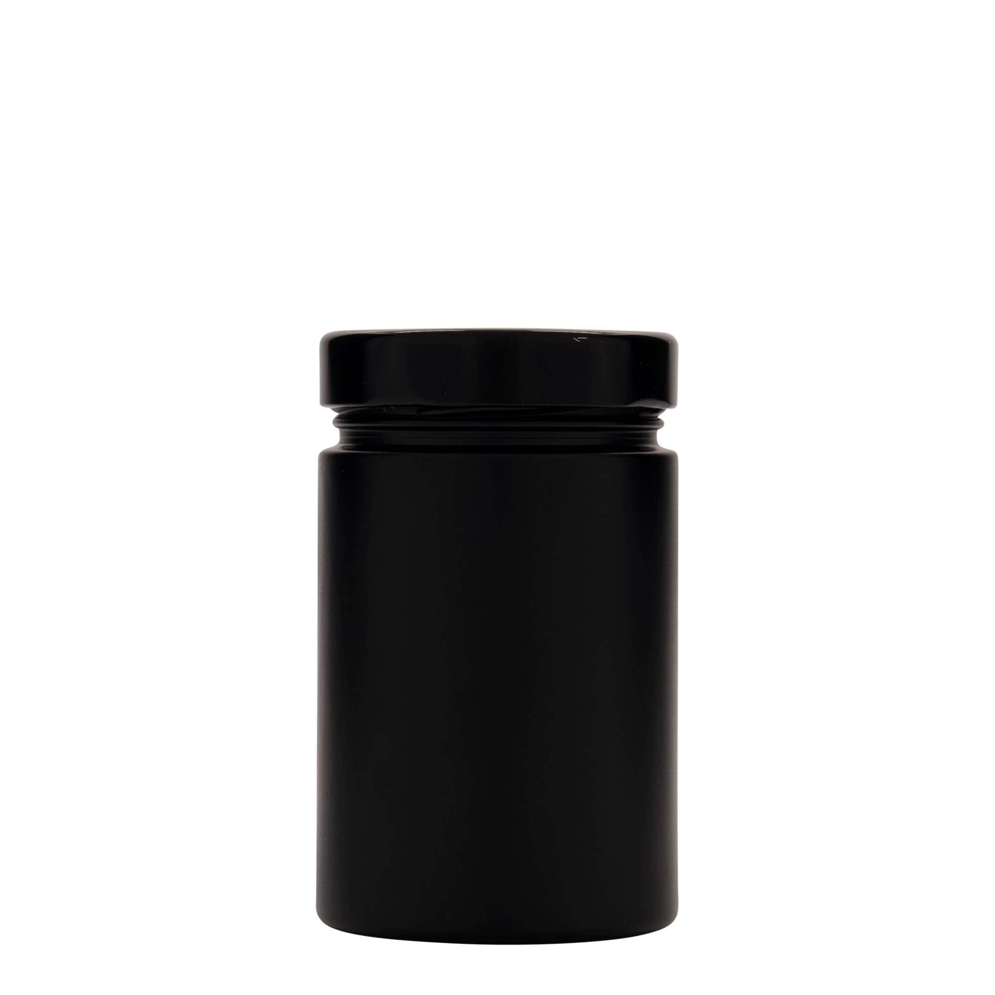 327 ml Garrafa redonda 'Aurora', preto, boca: Deep-Twist-Off (DTO 66)