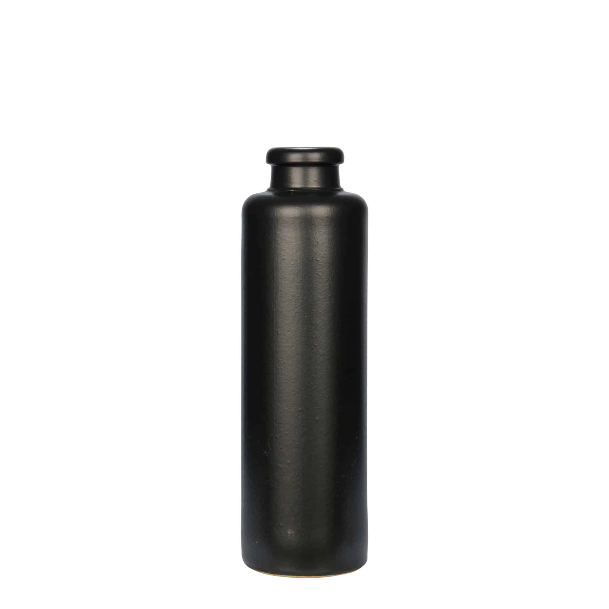 200 ml Jarro de barro, grés, preto, boca: Cortiça 200 ml Jarro de barro, grés, preto, boca: Cortiça