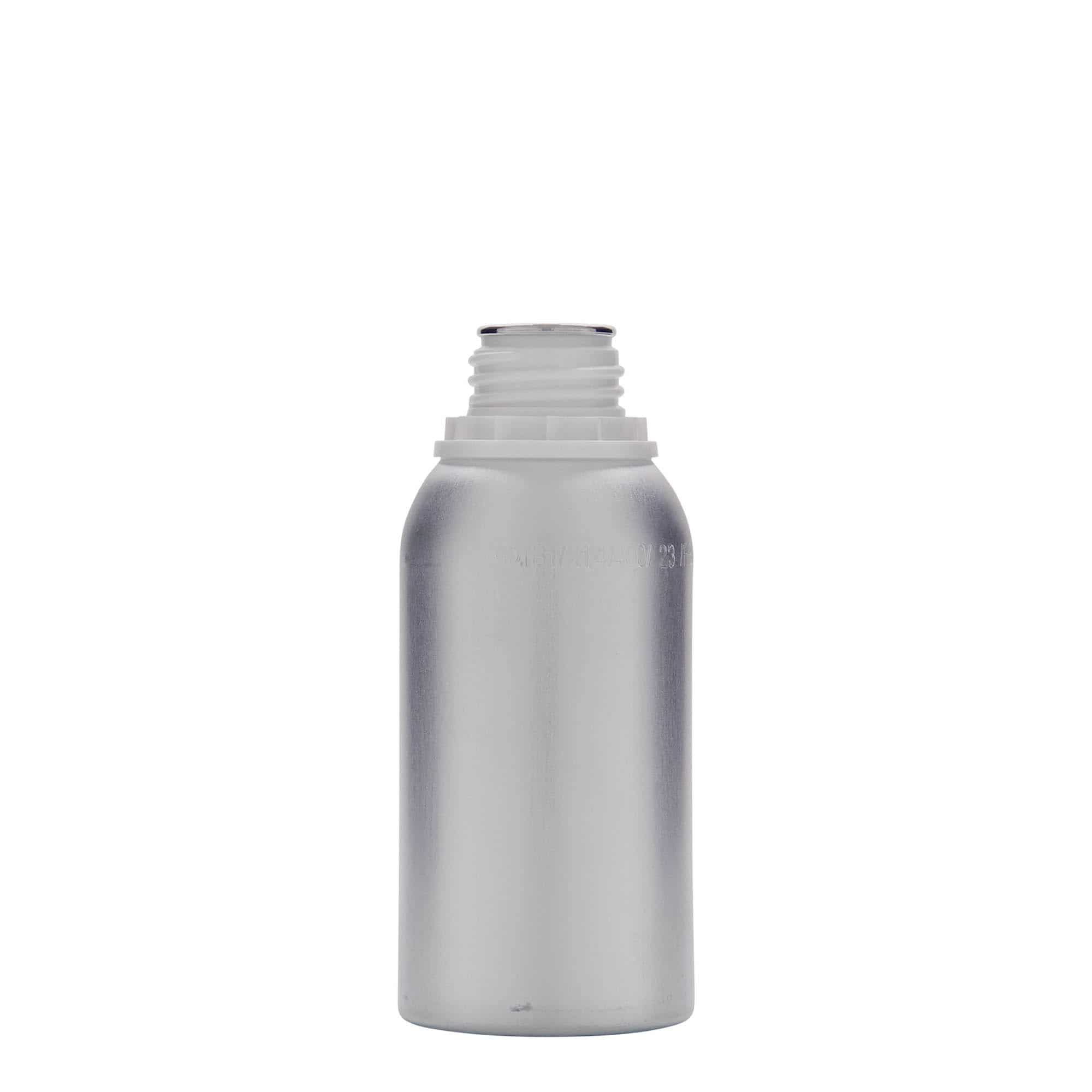 275 ml garrafa de alumínio, metal, prata, bocal: DIN 32 275 ml garrafa de alumínio, metal, prata, bocal: DIN 32