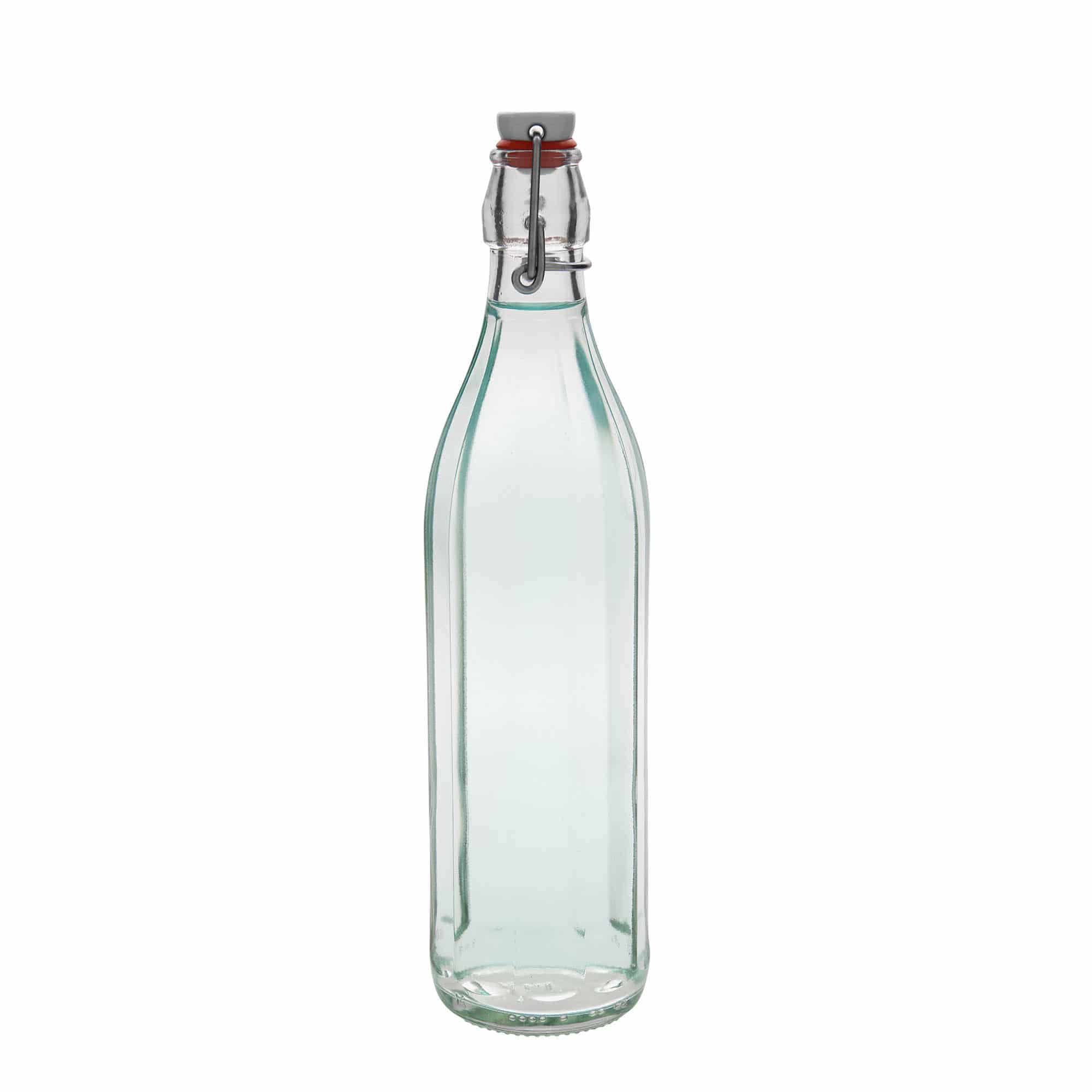 750 ml Garrafa de vidro 'Bravo', decagonal, boca: Tampa mecânica