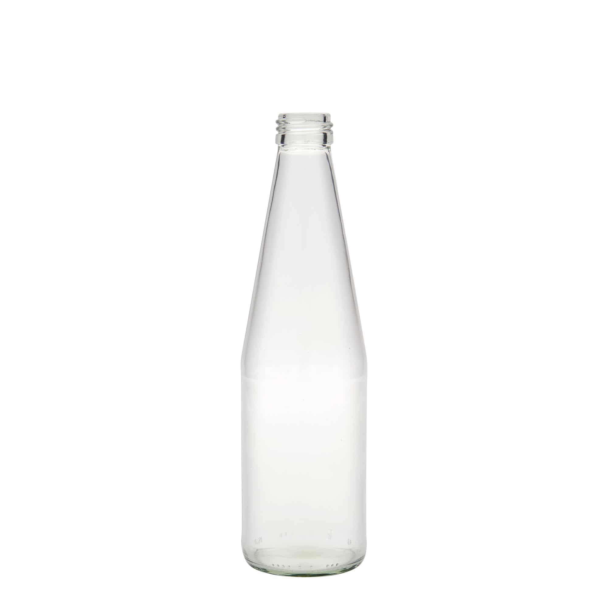330 ml Garrafa universal em forma de cenoura, vidro, boca: PP 28