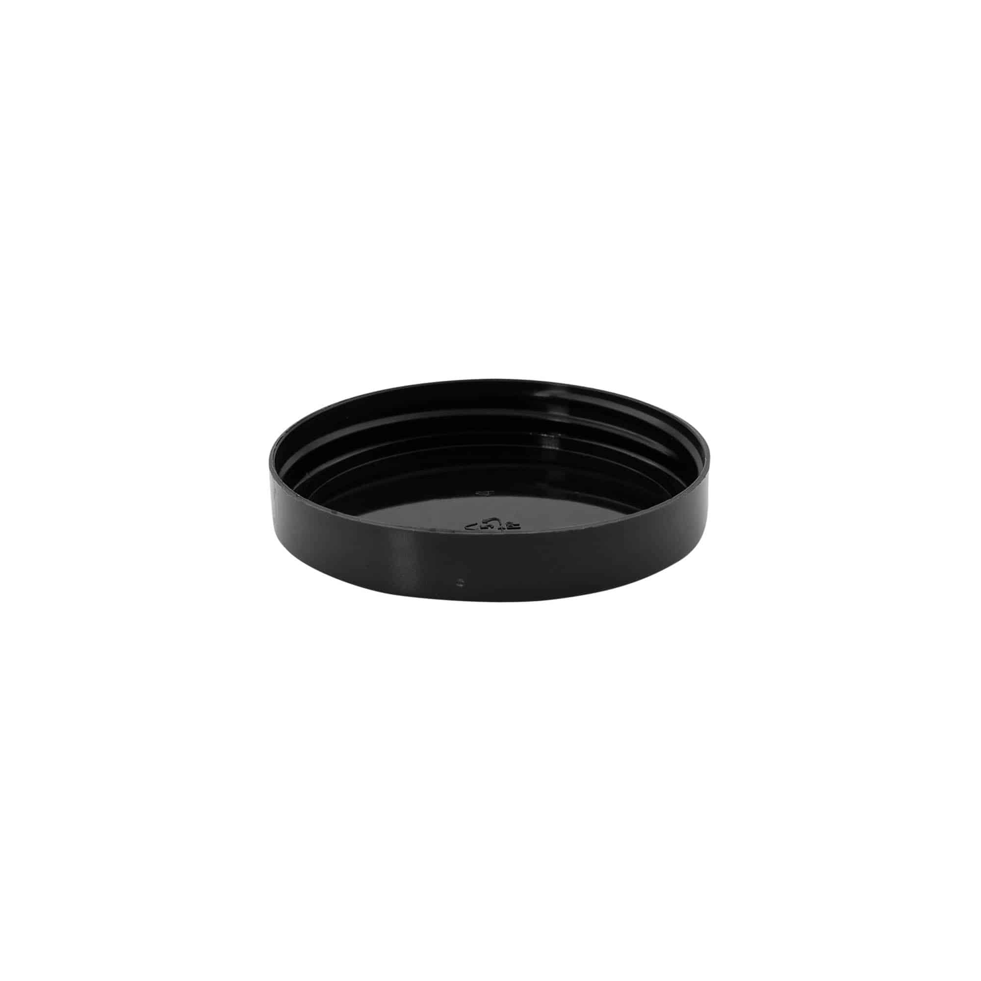 Tampa de rosca, plástico PP, preto, boca: 70/400