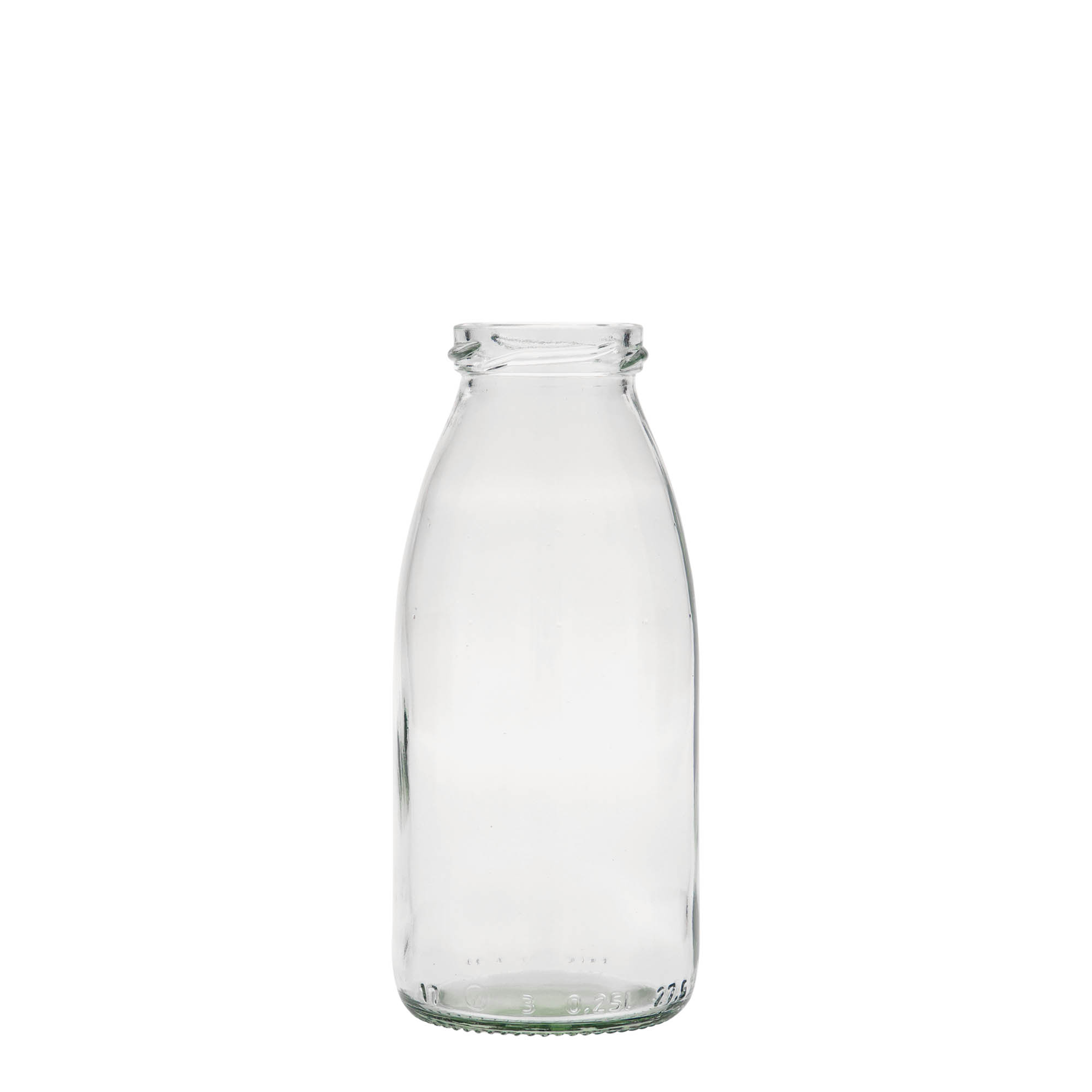 Garrafa de vidro de 250 ml Vroni #, Boca: Twist-Off (TO 43) Garrafa de vidro de 250 ml Vroni #, Boca: Twist-Off (TO 43)