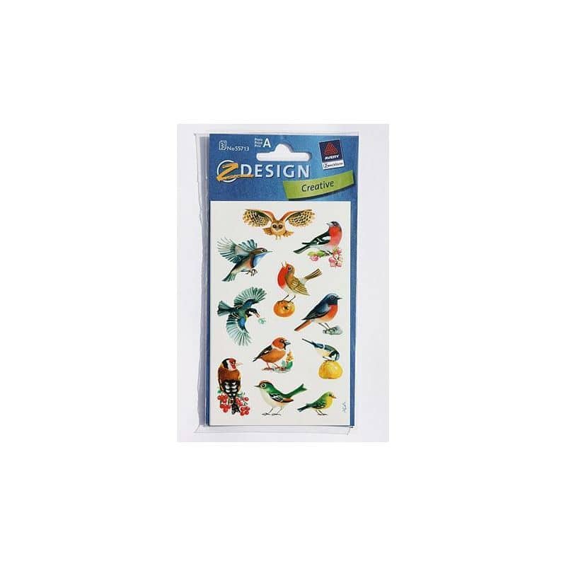 Autocolantes Zweckform 'Pássaros', papel, multicolor Autocolantes Zweckform 'Pássaros', papel, multicolor