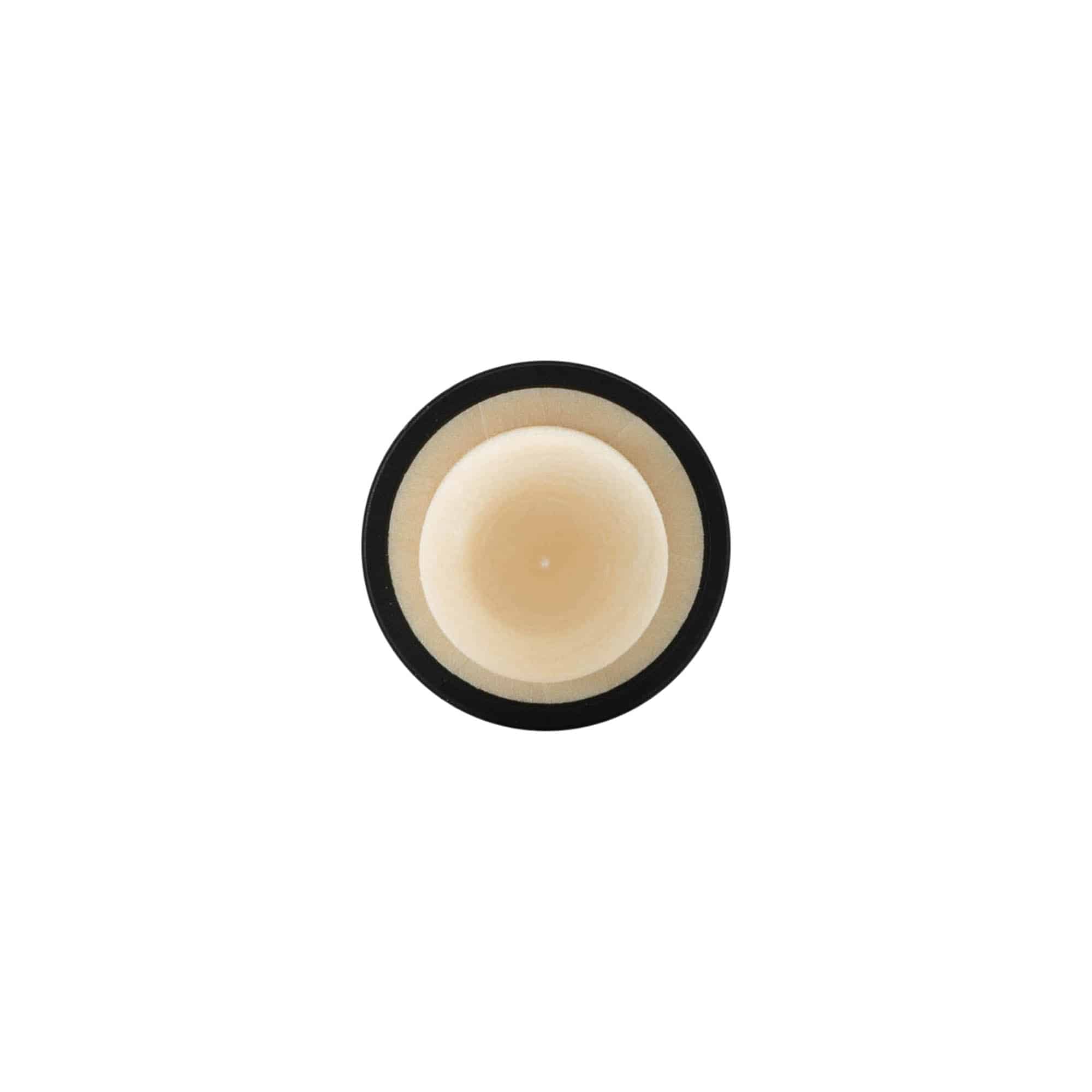 Rolha de pega 19 mm, plástico, preta, para bocal: cortiça Rolha de pega 19 mm, plástico, preta, para bocal: cortiça