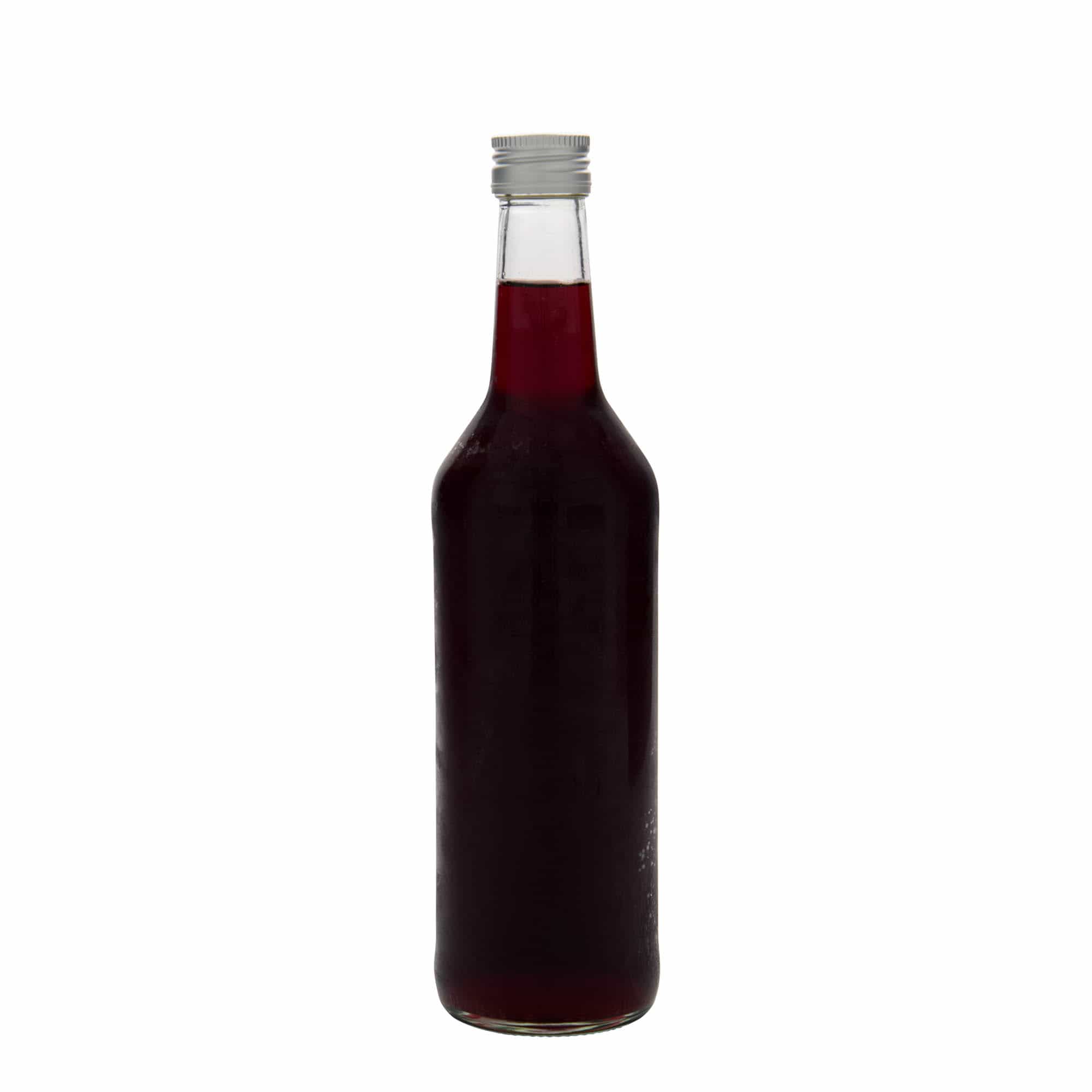 500 ml Garrafa de vidro pescoço reto, boca: PP 28