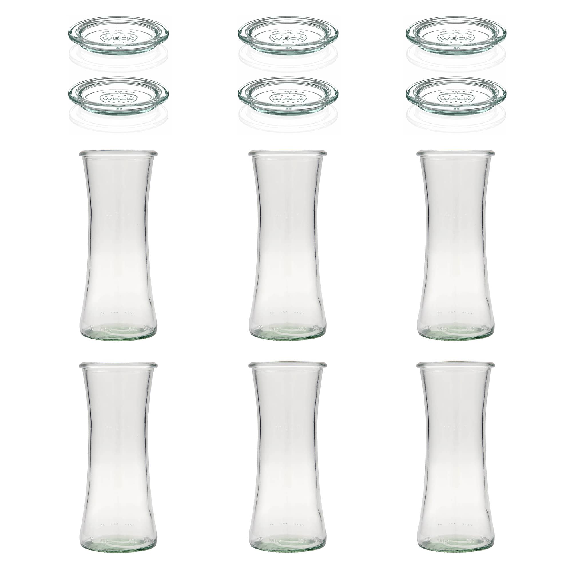 6x 730 ml frasco gourmet WECK com tampa de vidro RR 80