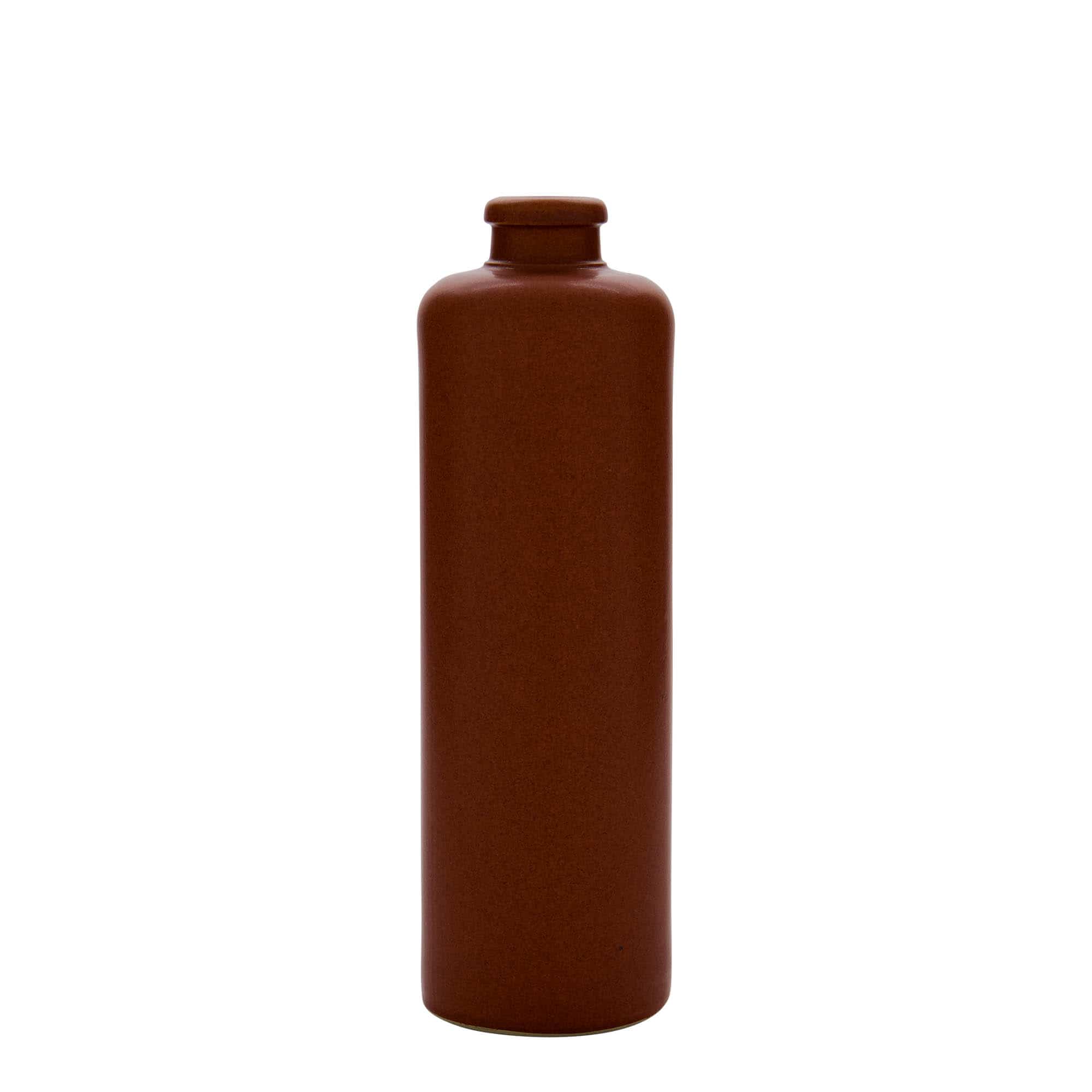 500 ml Jarro de barro, grés, vermelho-castanho, boca: Cortiça