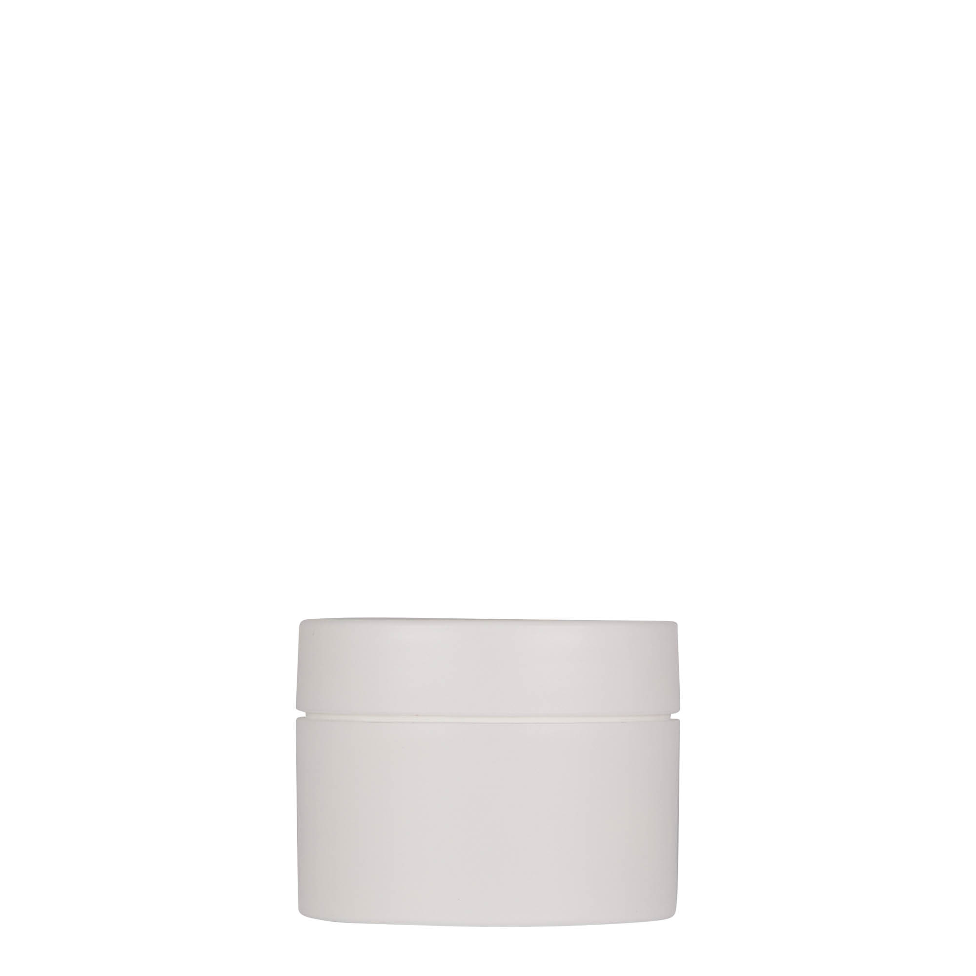 Dose de plástico 50 ml 'Antonella', PP, branca, boca: tampa de rosca Dose de plástico 50 ml 'Antonella', PP, branca, boca: tampa de rosca