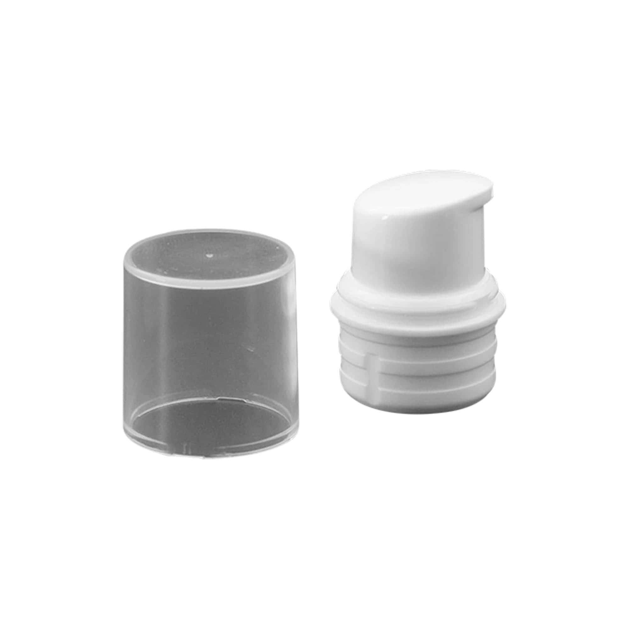 Cabeça de bomba dispensadora airless 'Nano', plástico PP, branco