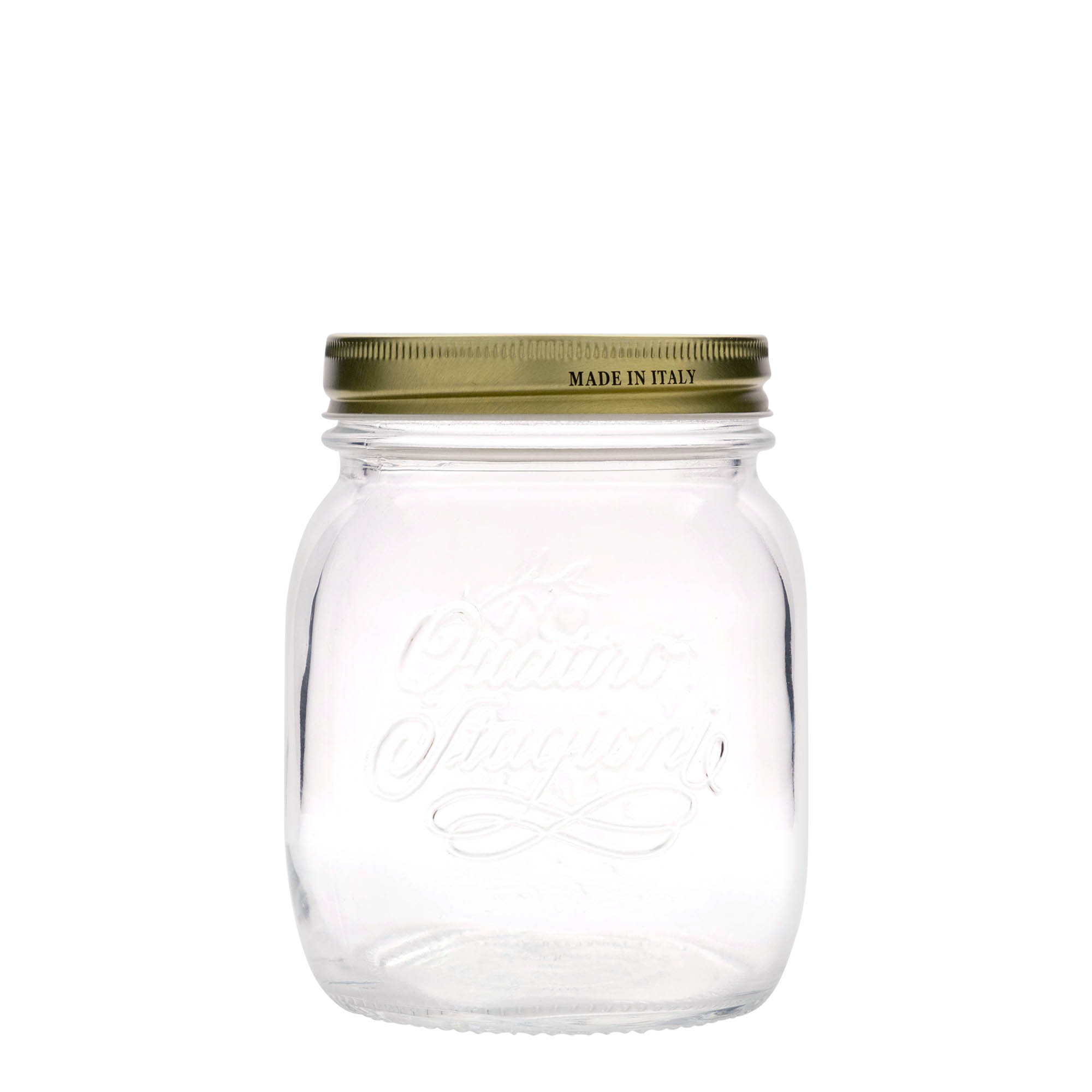 Frasco de vidro de 700 ml 'Quattro Stagioni', boca: tampa de rosca Frasco de vidro de 700 ml 'Quattro Stagioni', boca: tampa de rosca