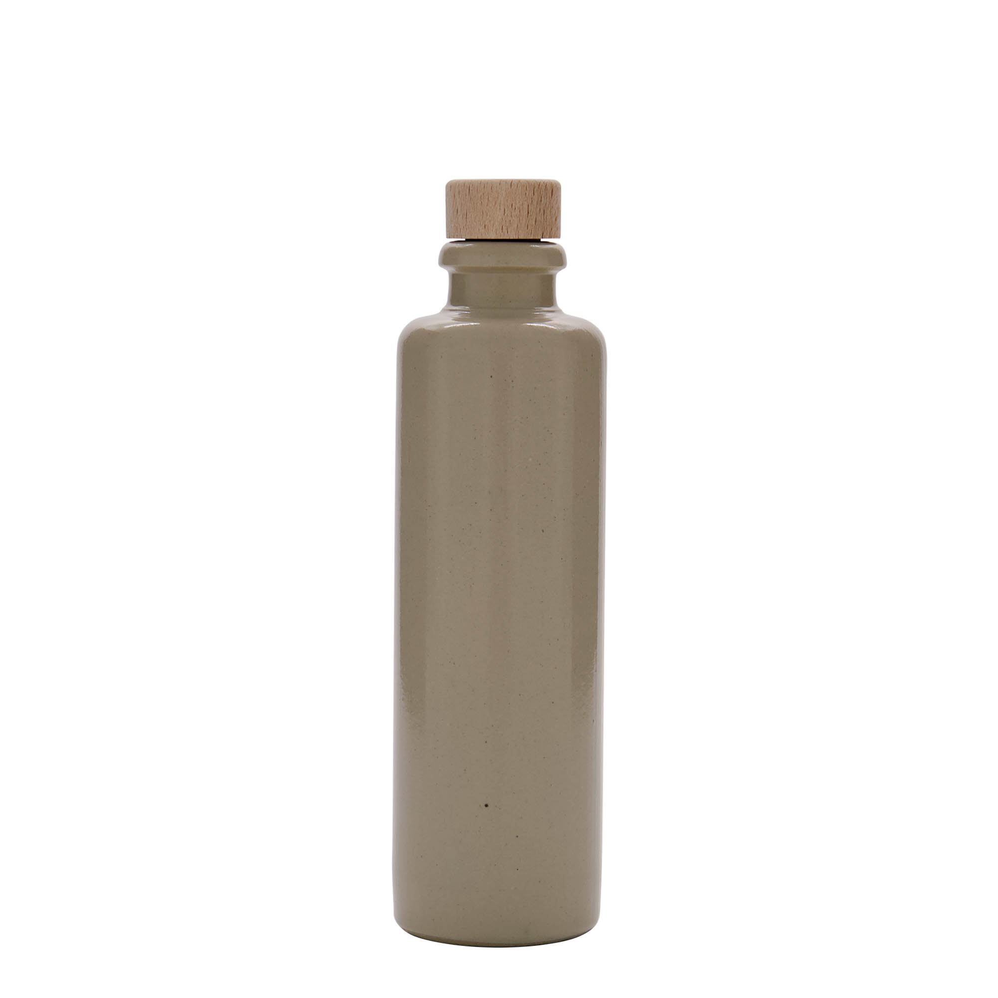Cantil de barro 200 ml, faiança, bege, boca: cortiça