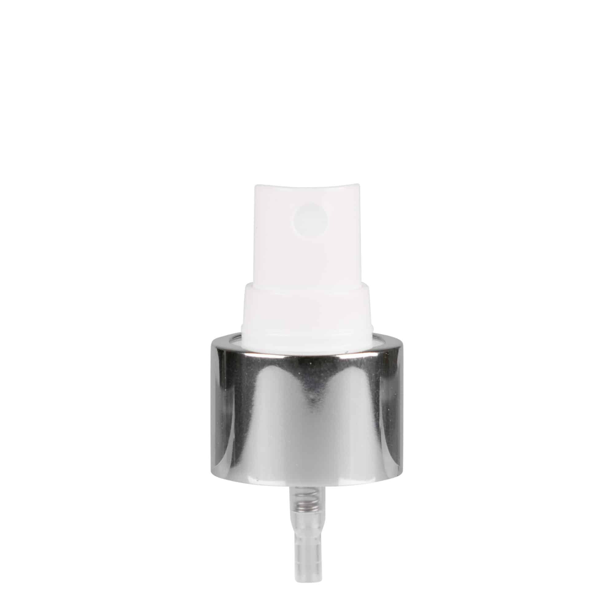 Tampa de rosca com spray nebulizador, plástico PP, branco, para boca: GPI 24/410