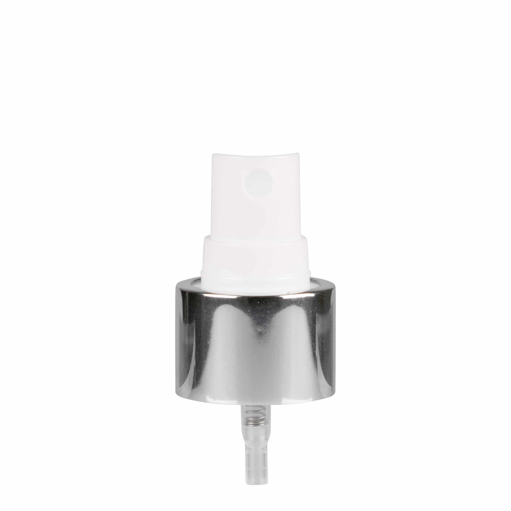 Tampa de rosca com pulverizador spray, plástico PP, branco, para bocal: 24/410