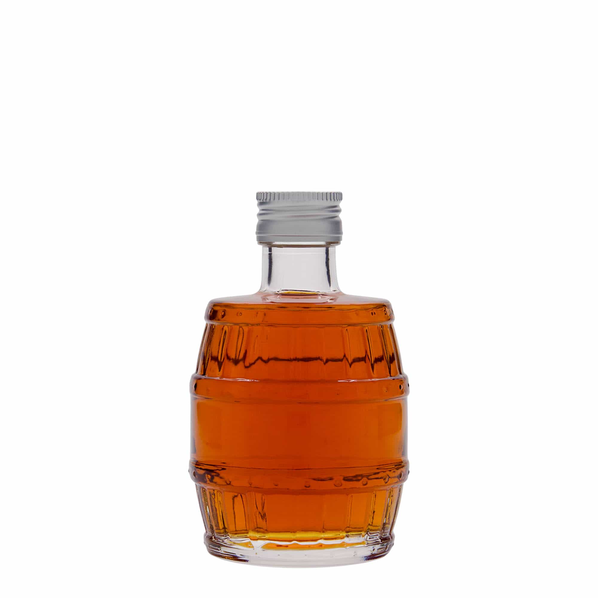 Frasco de vidro de 200 ml 'Barril', boca: PP 28
