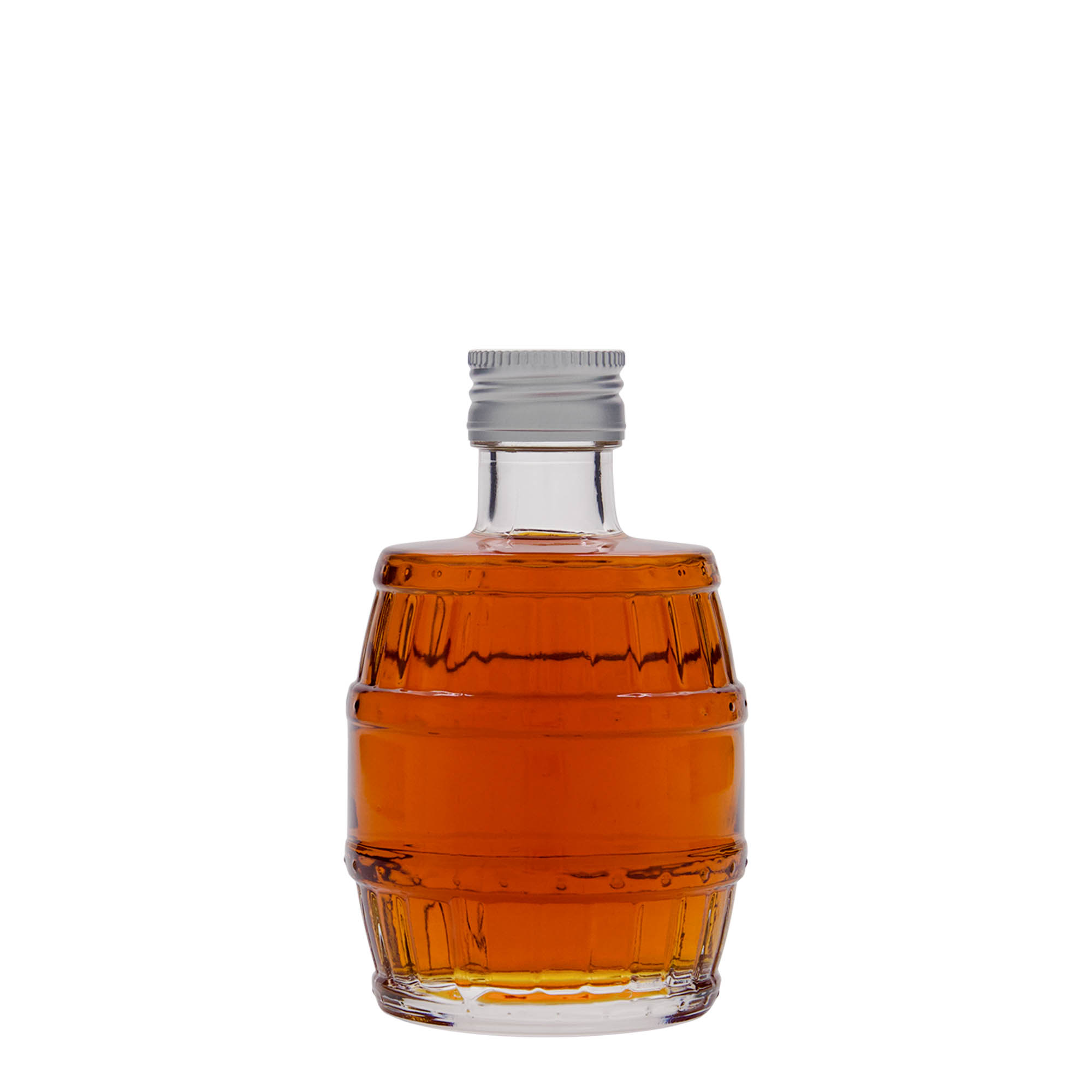 Frasco de vidro de 200 ml 'Barril', boca: PP 28 Frasco de vidro de 200 ml 'Barril', boca: PP 28
