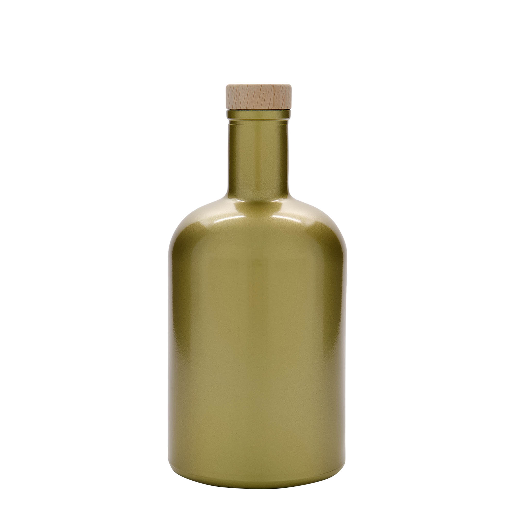 Garrafa de vidro de 700 ml 'Gerardino', dourada, Boca: Cortiça