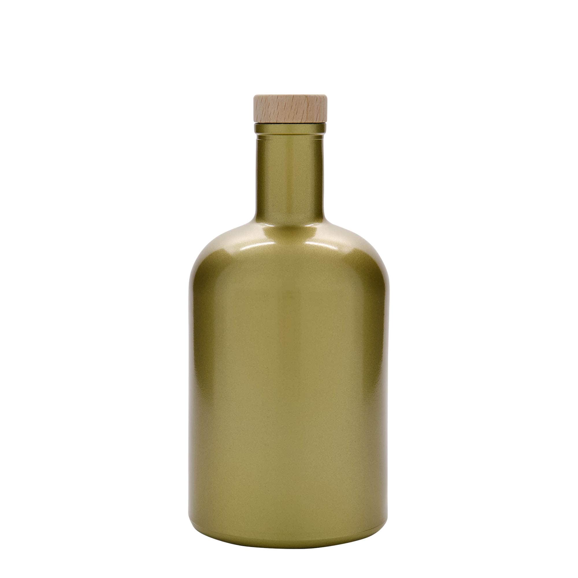 Garrafa de vidro de 700 ml 'Gerardino', dourada, Boca: Cortiça