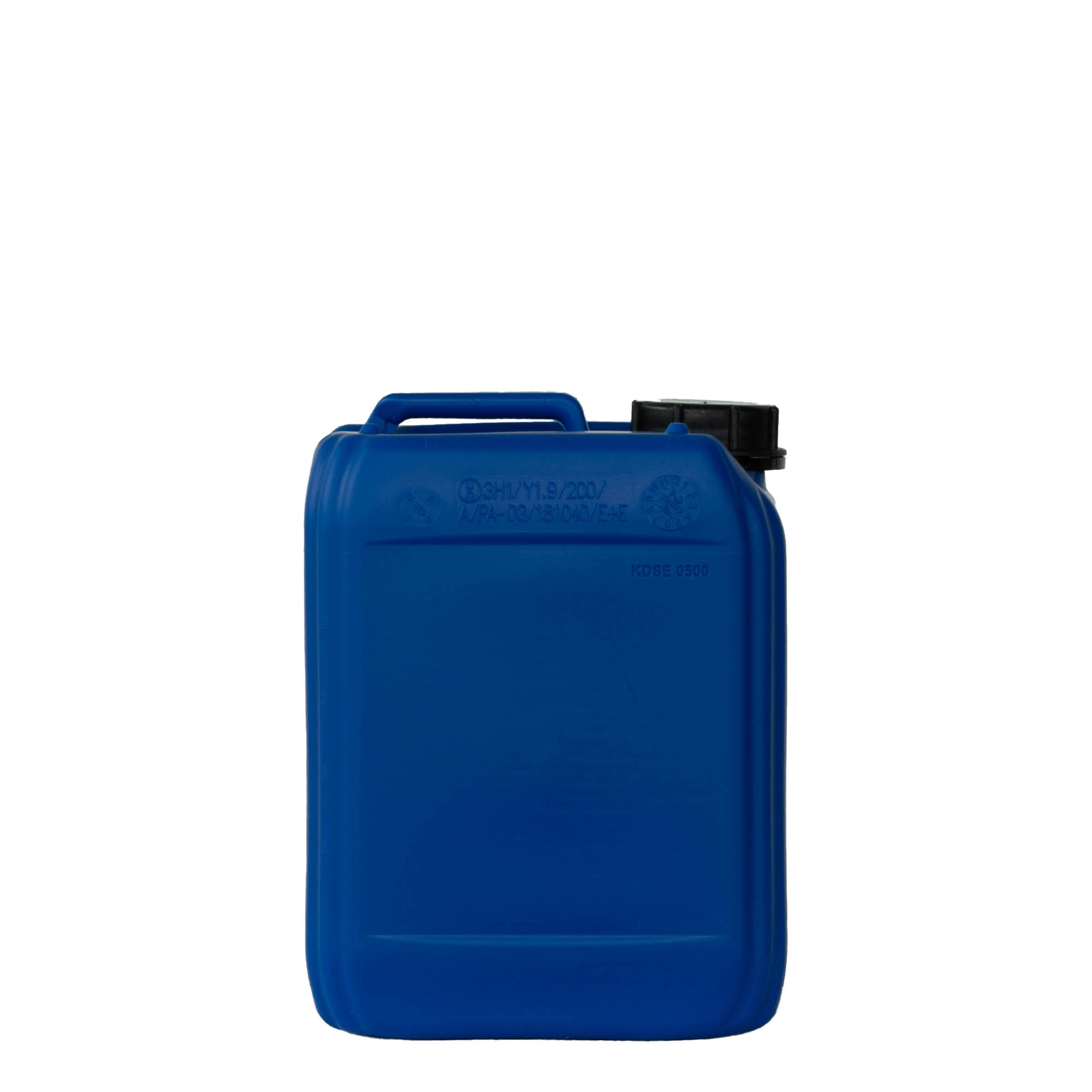 5 l bidão, retangular, plástico HDPE, azul, boca: ND 55 5 l bidão, retangular, plástico HDPE, azul, boca: ND 55