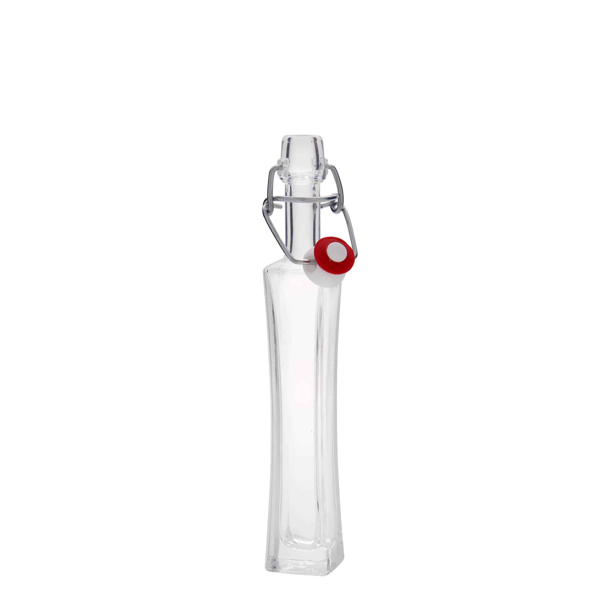 Frasco de vidro de 40 ml 'Koko', quadrado, boca: fecho de mola Frasco de vidro de 40 ml 'Koko', quadrado, boca: fecho de mola