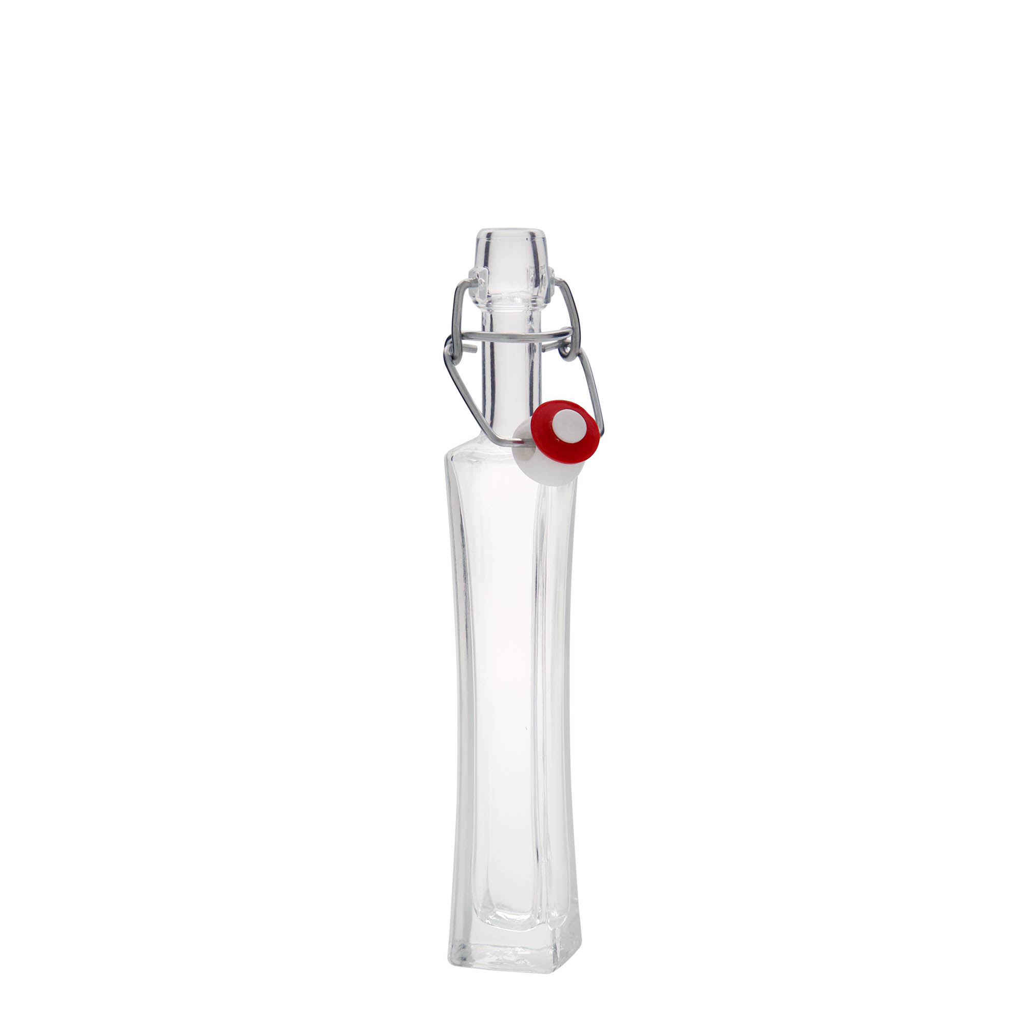 Frasco de vidro de 40 ml 'Koko', quadrado, boca: fecho de mola Frasco de vidro de 40 ml 'Koko', quadrado, boca: fecho de mola