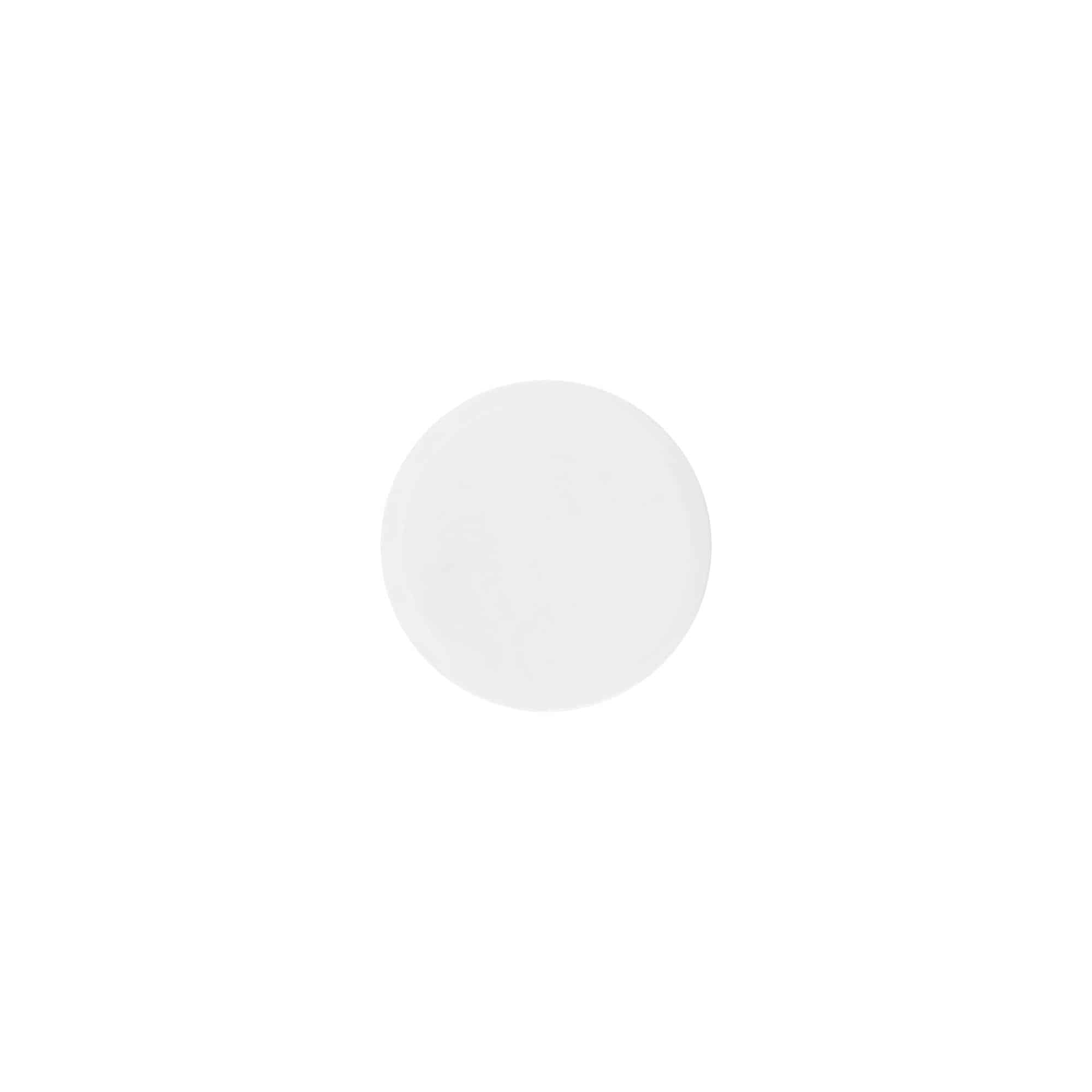 Tampa de rosca 'White Line' 35ml, plástico PP, branco