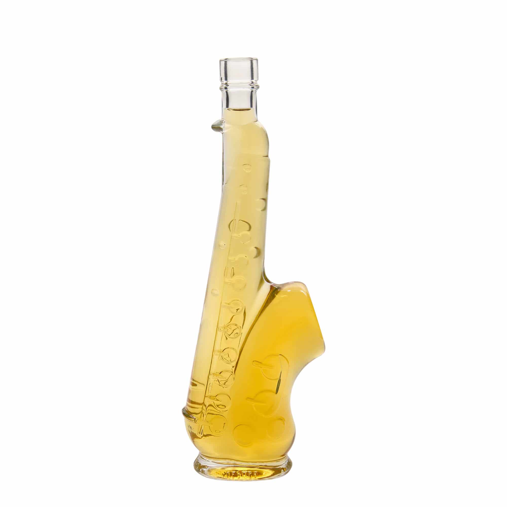 Garrafa de vidro de 500 ml 'Saxofone', Boca: Cortiça Garrafa de vidro de 500 ml 'Saxofone', Boca: Cortiça