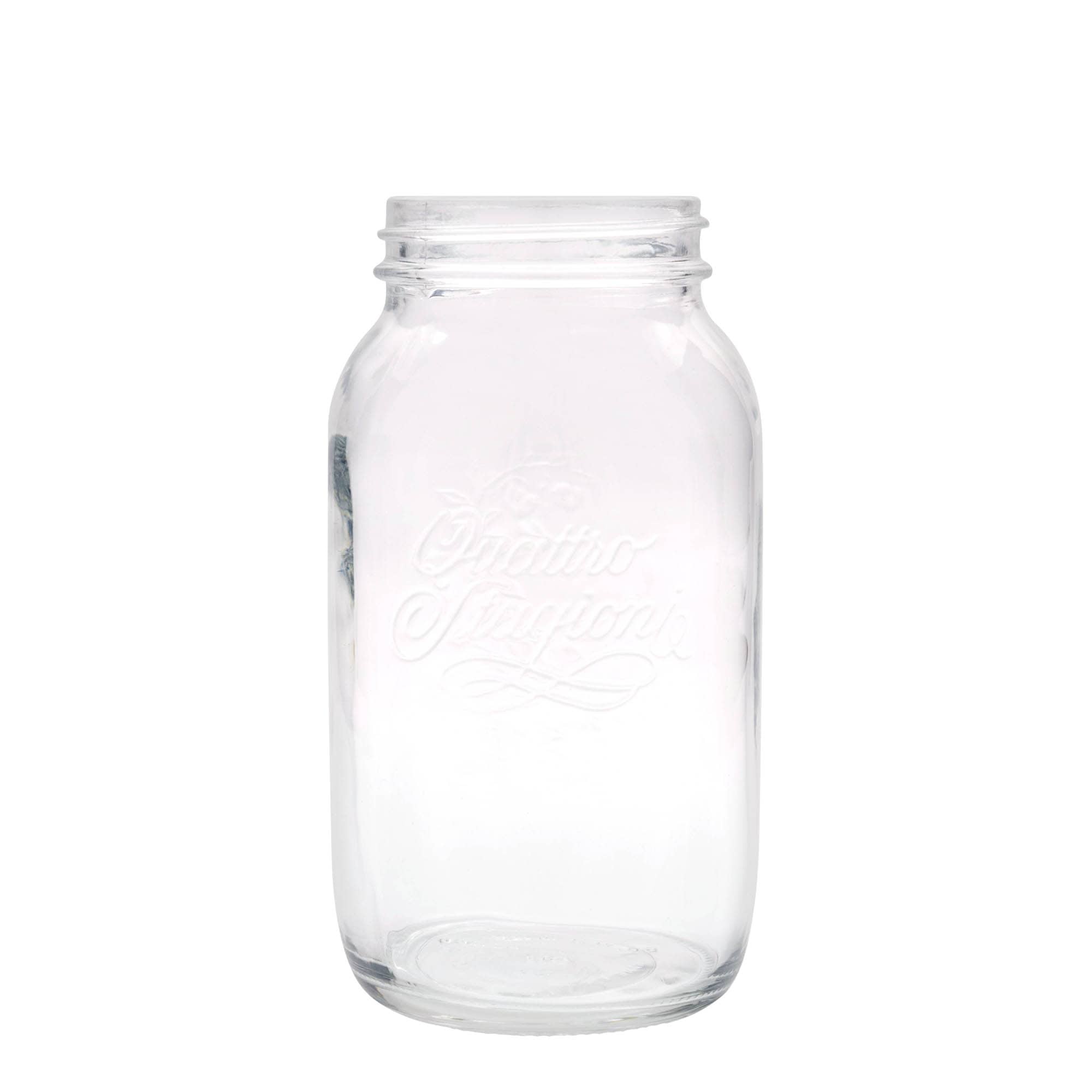 1.500 ml Frasco de vidro 'Quattro Stagioni', Boca: Tampa de rosca