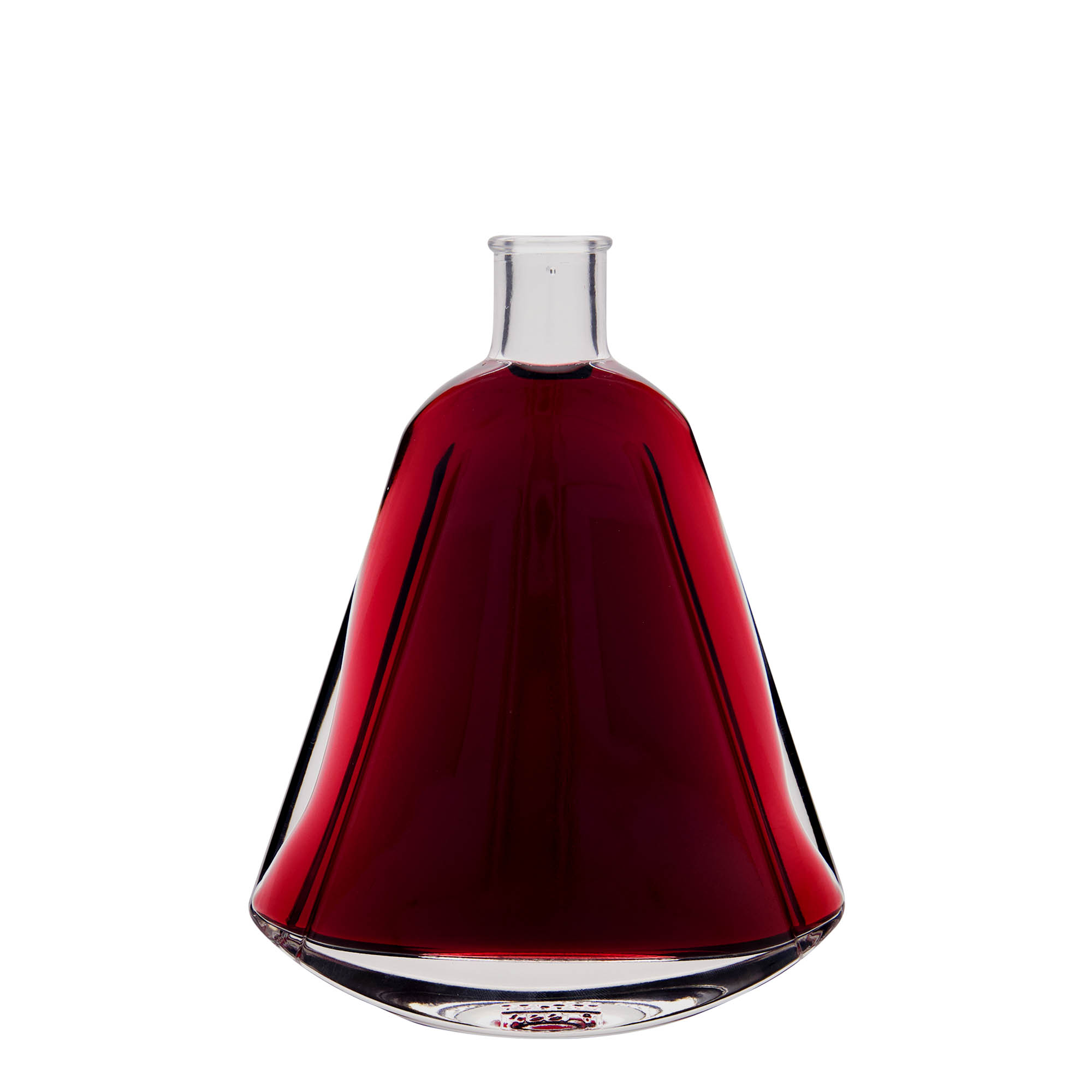 Frasco de vidro de 350 ml 'Maurizio', oval, boca: cortiça