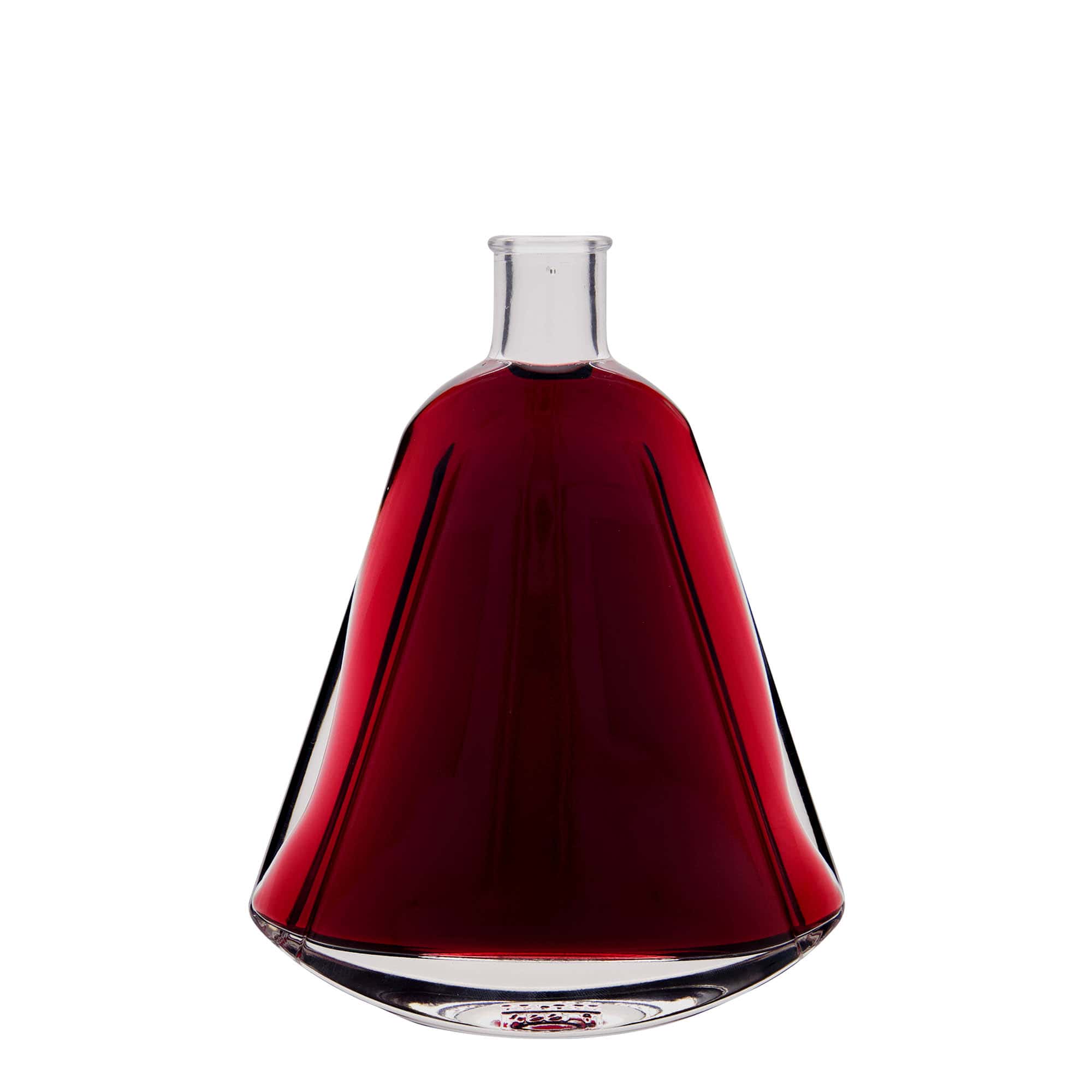 Frasco de vidro de 350 ml 'Maurizio', oval, boca: cortiça Frasco de vidro de 350 ml 'Maurizio', oval, boca: cortiça