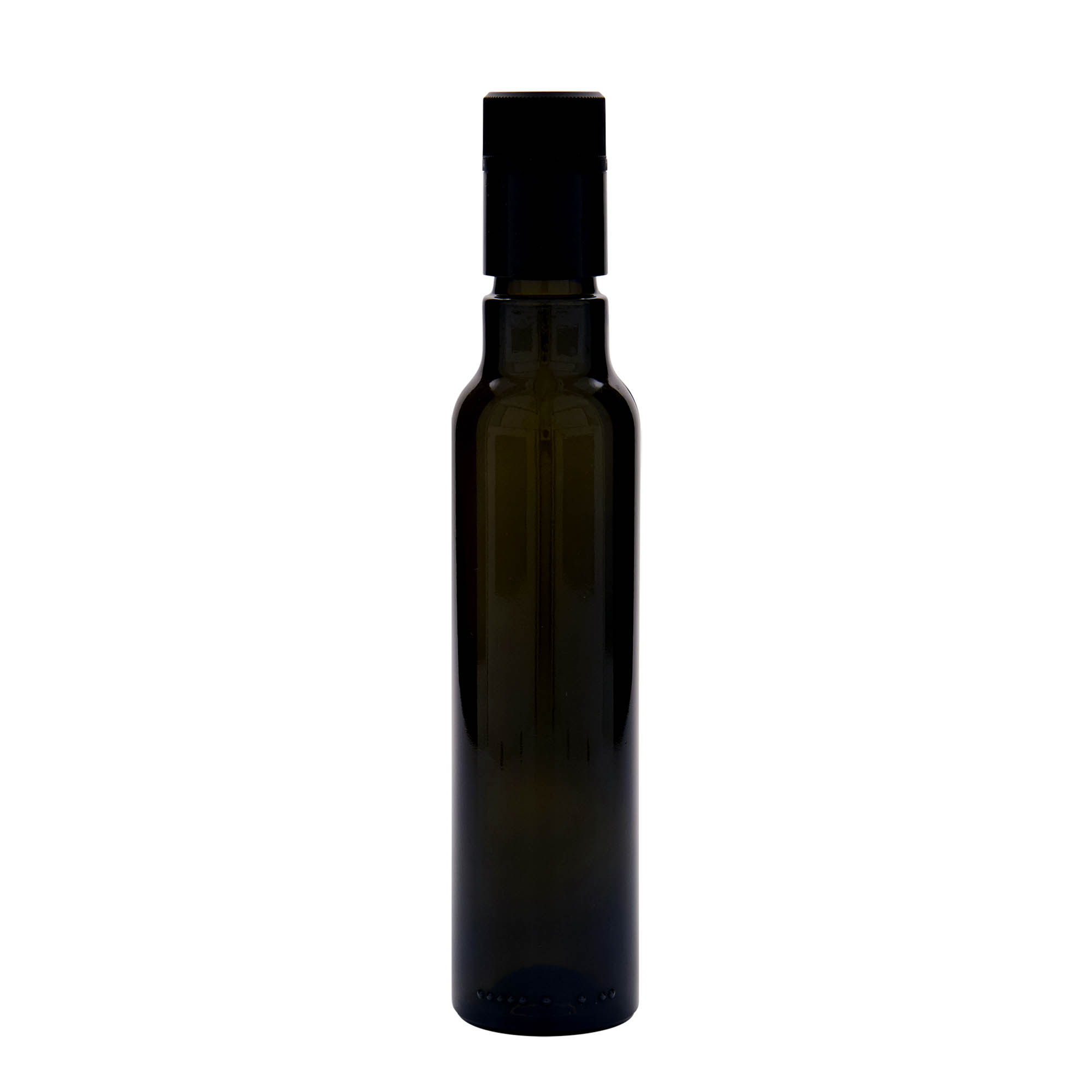 Frasco de vinagre/óleo 'Willy New' 250 ml, vidro, verde antigo, bocal: DOP