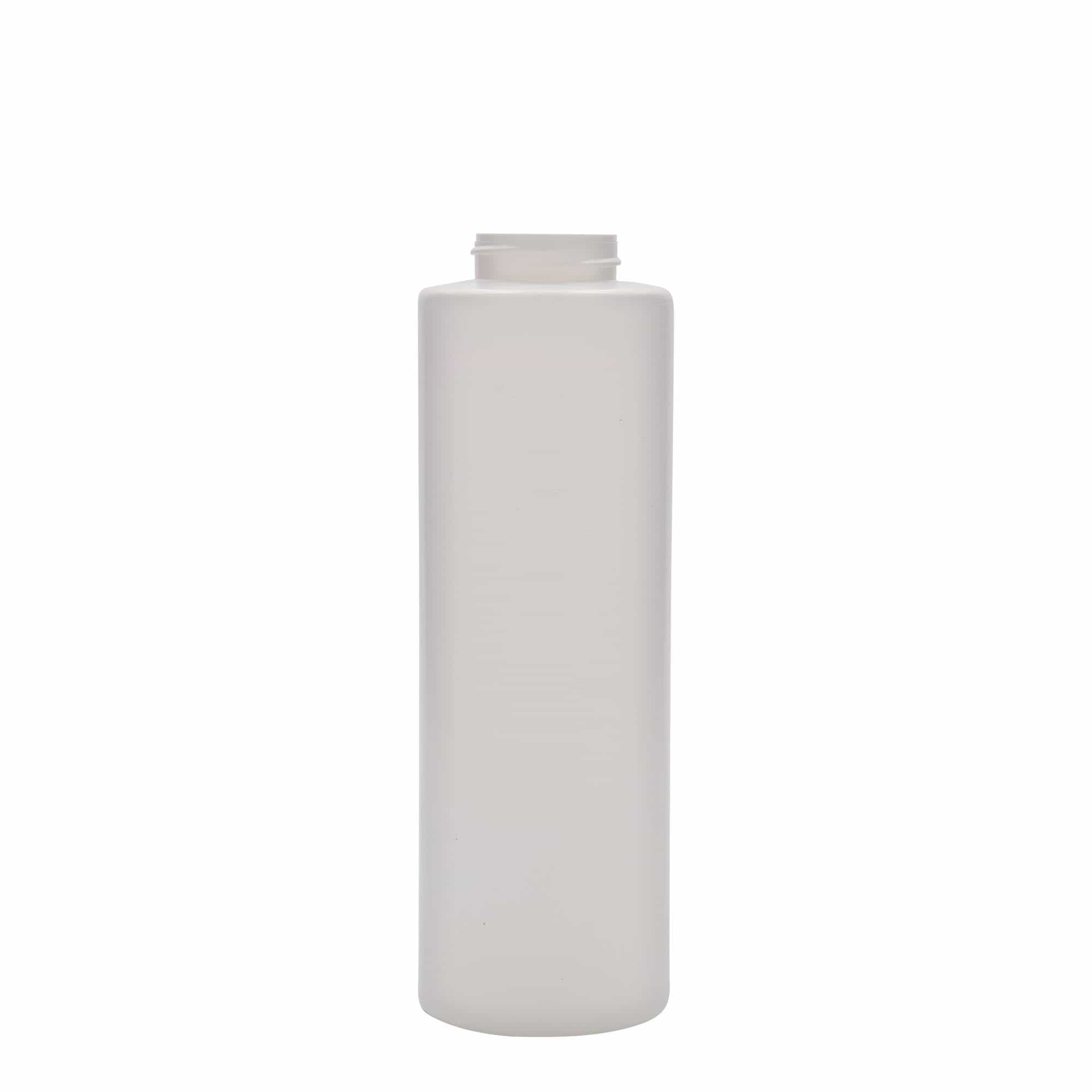 Frasco para molhos de 500 ml, plástico LDPE, branco, bocal: 38/400