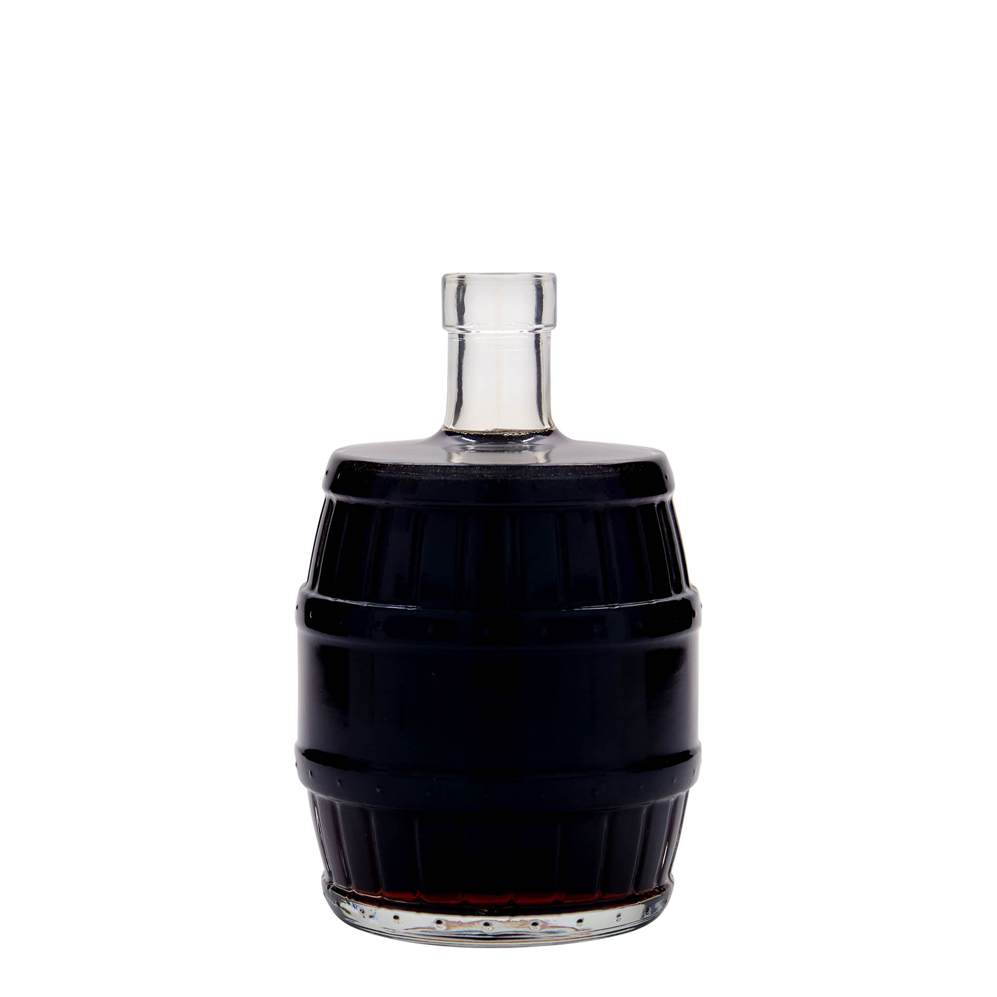 Garrafa de vidro de 500 ml 'Barril', Boca: Cortiça