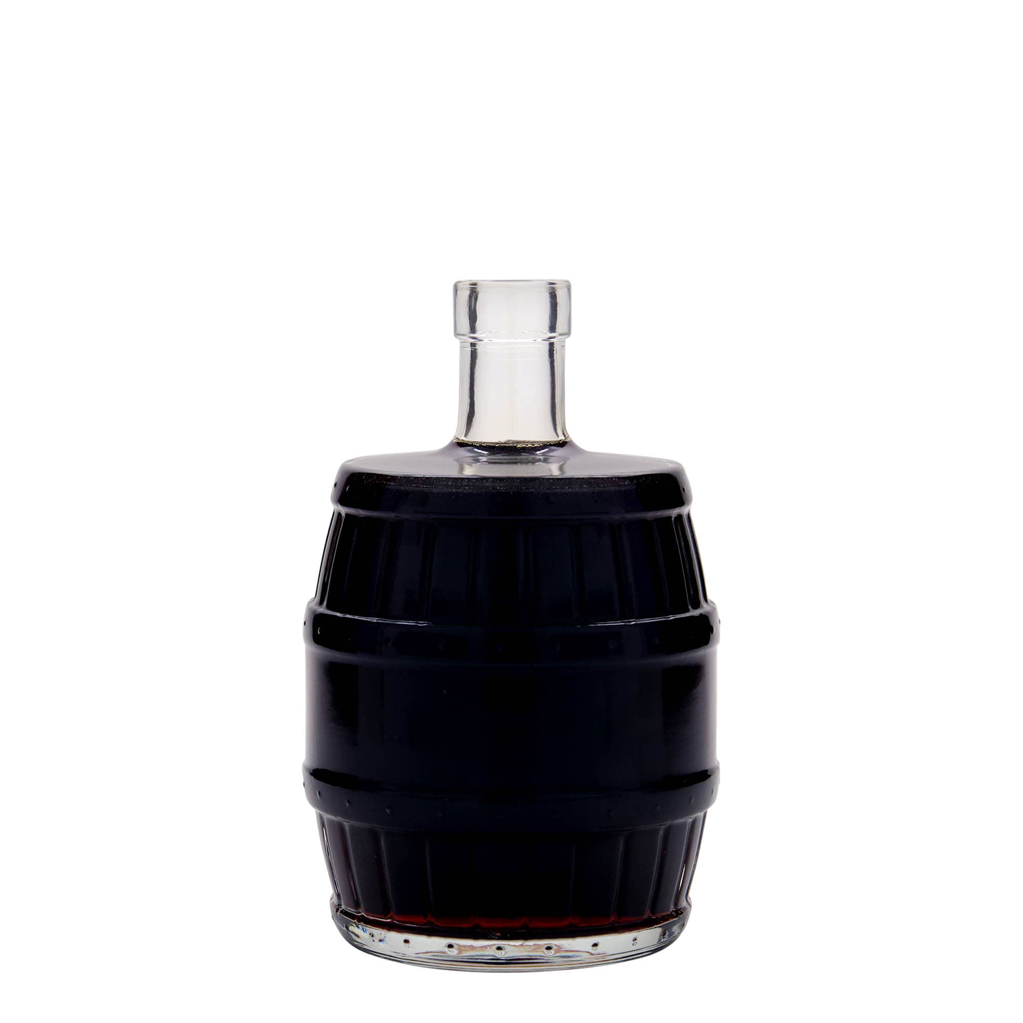 Garrafa de vidro de 500 ml 'Barril', Boca: Cortiça