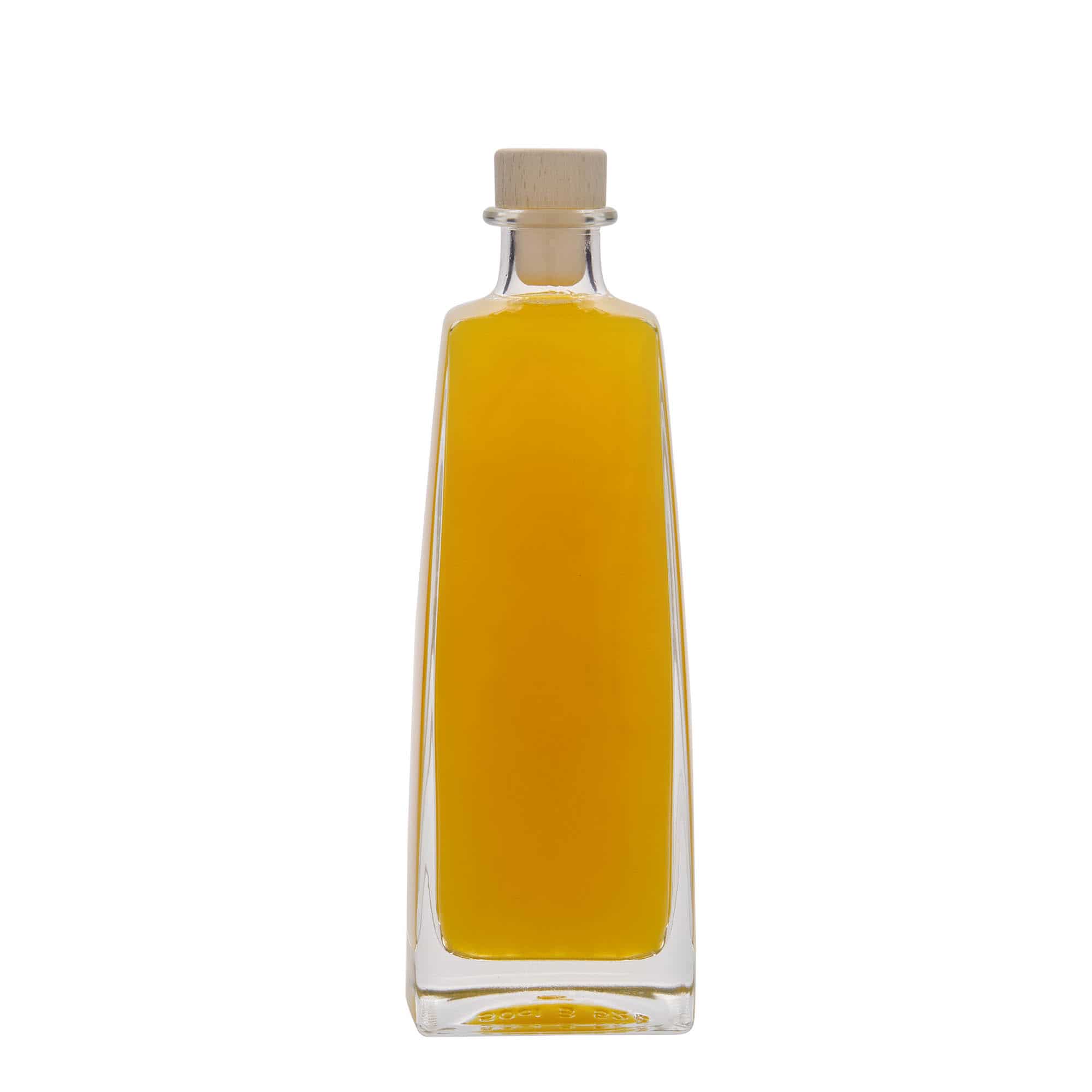 500 ml Garrafa de vidro 'Timmy', retangular, boca: Cortiça