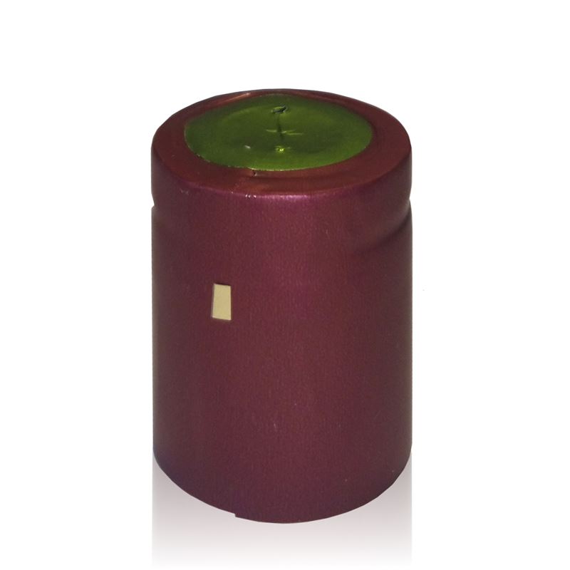 Cápsula retrátil 32x41, plástico PVC, vermelho escuro