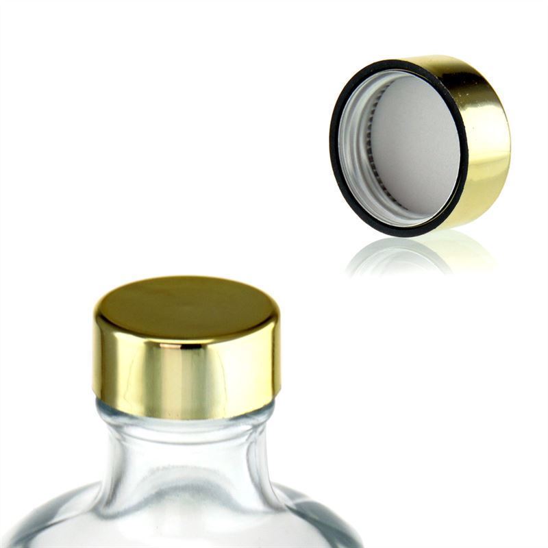 Tampa de rosca, plástico ABS, dourado, para bocal: GPI 28/400 Tampa de rosca, plástico ABS, dourado, para bocal: GPI 28/400