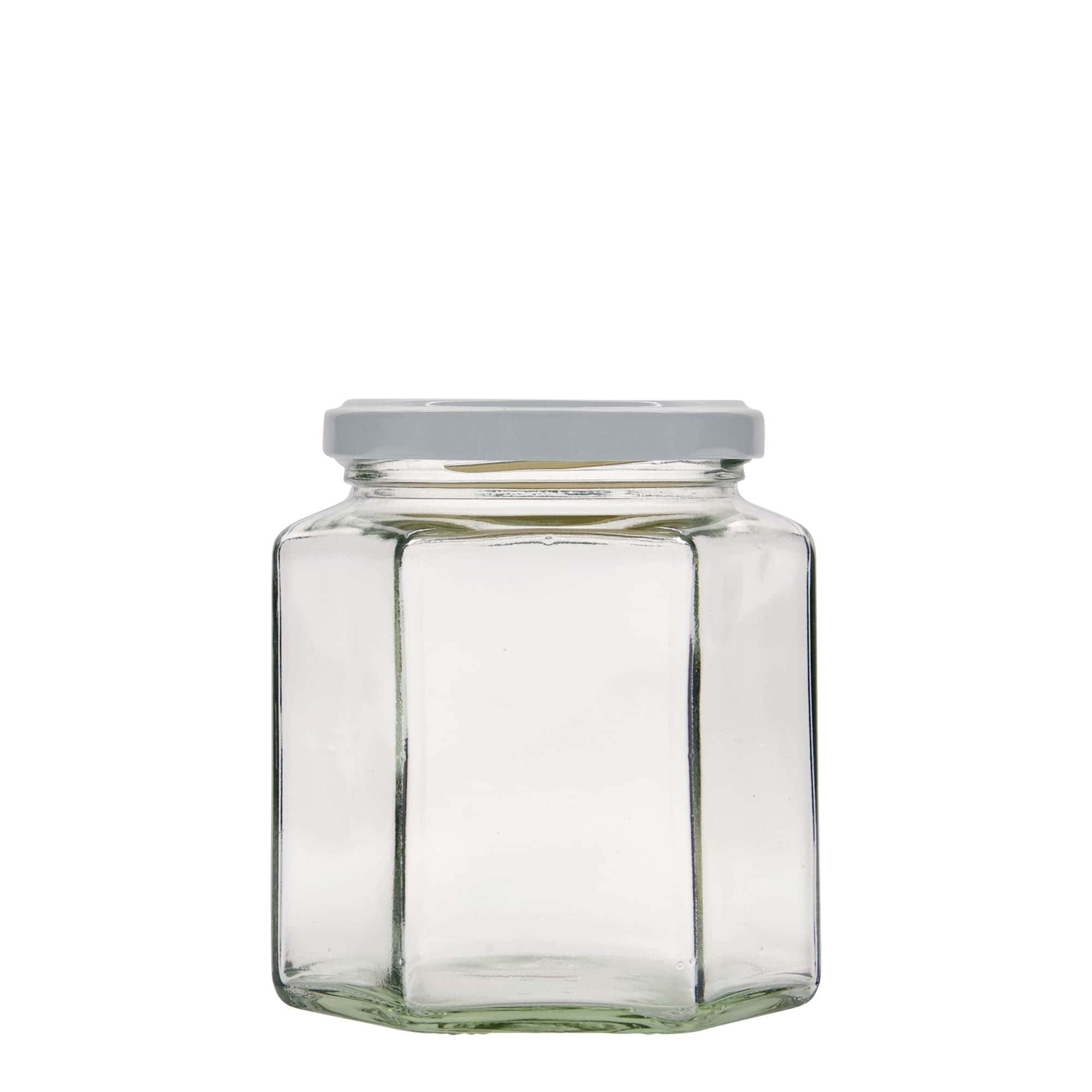 Frasco hexagonal de 390 ml, abertura: Twist-Off (TO 70)