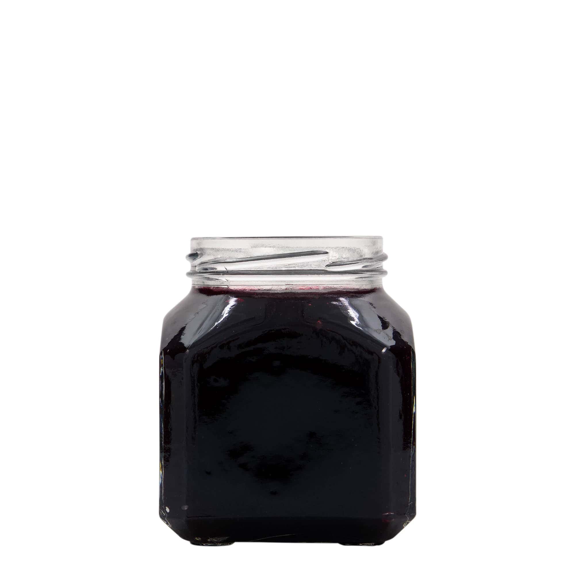 314 ml Frasco quadrado 'Milão', Boca: Twist-Off (TO 63)