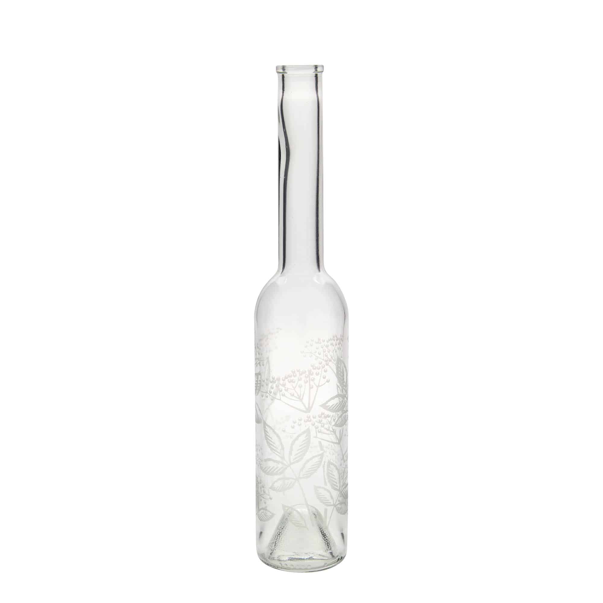 350 ml Garrafa de vidro 'Opera', Motivo: Sabugueiros, boca: Cortiça 350 ml Garrafa de vidro 'Opera', Motivo: Sabugueiros, boca: Cortiça