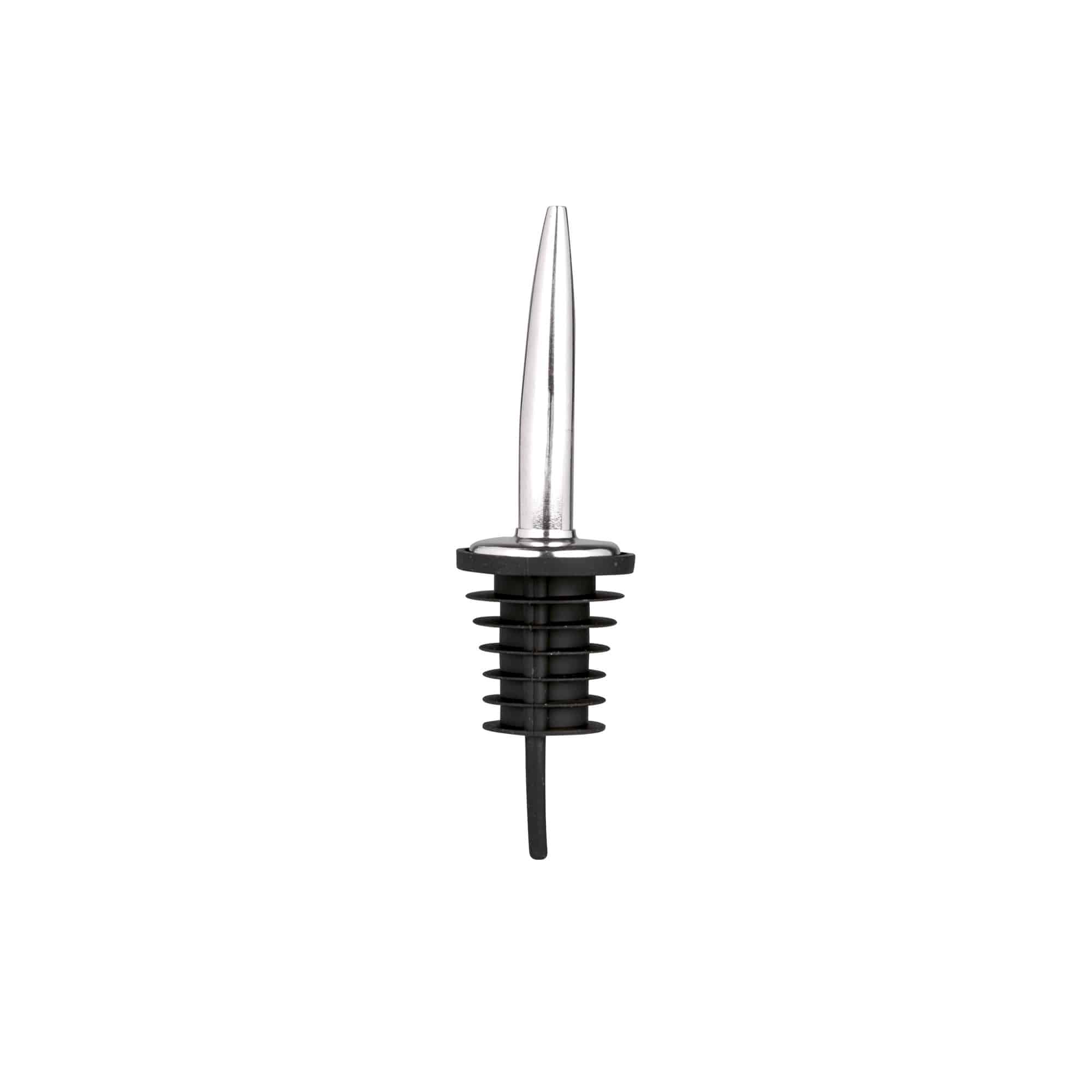 Bico vertedor Inox com colarinho aveludado, aço inoxidável, prateado