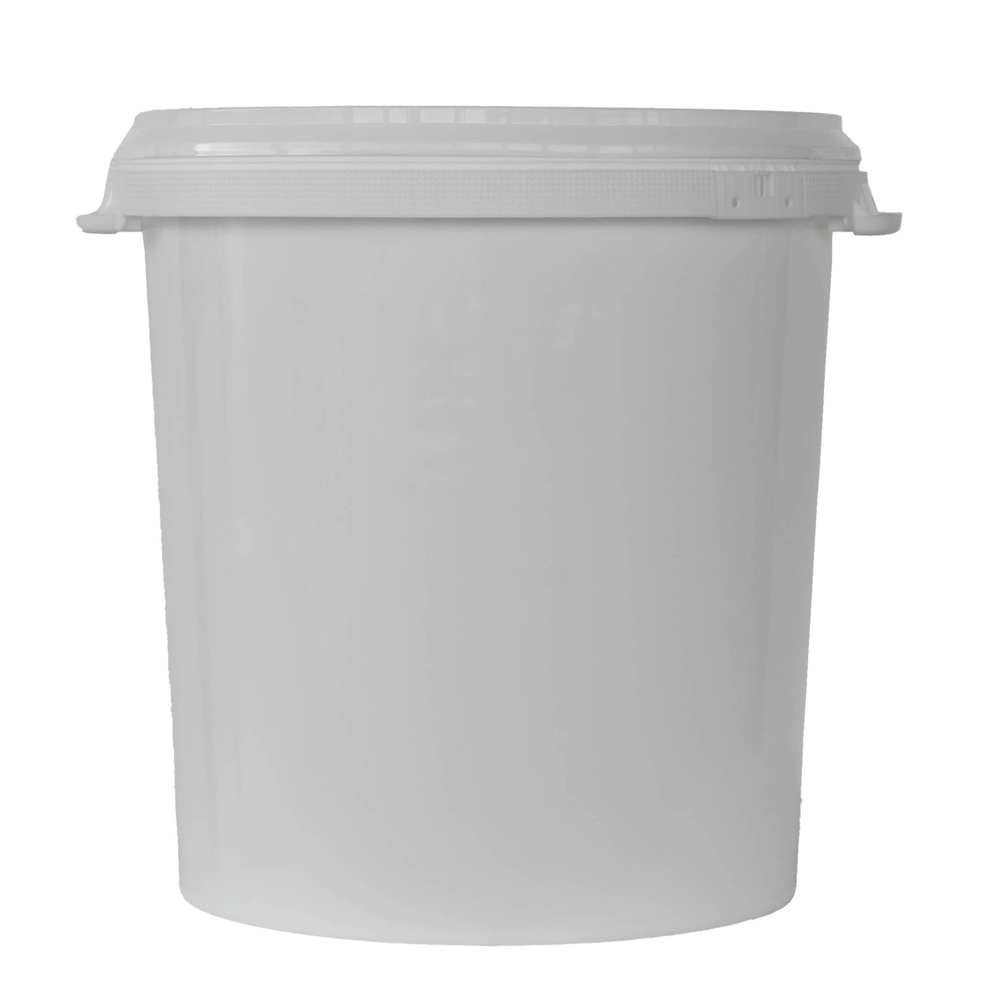 Balde de 30 l, plástico PP, branco