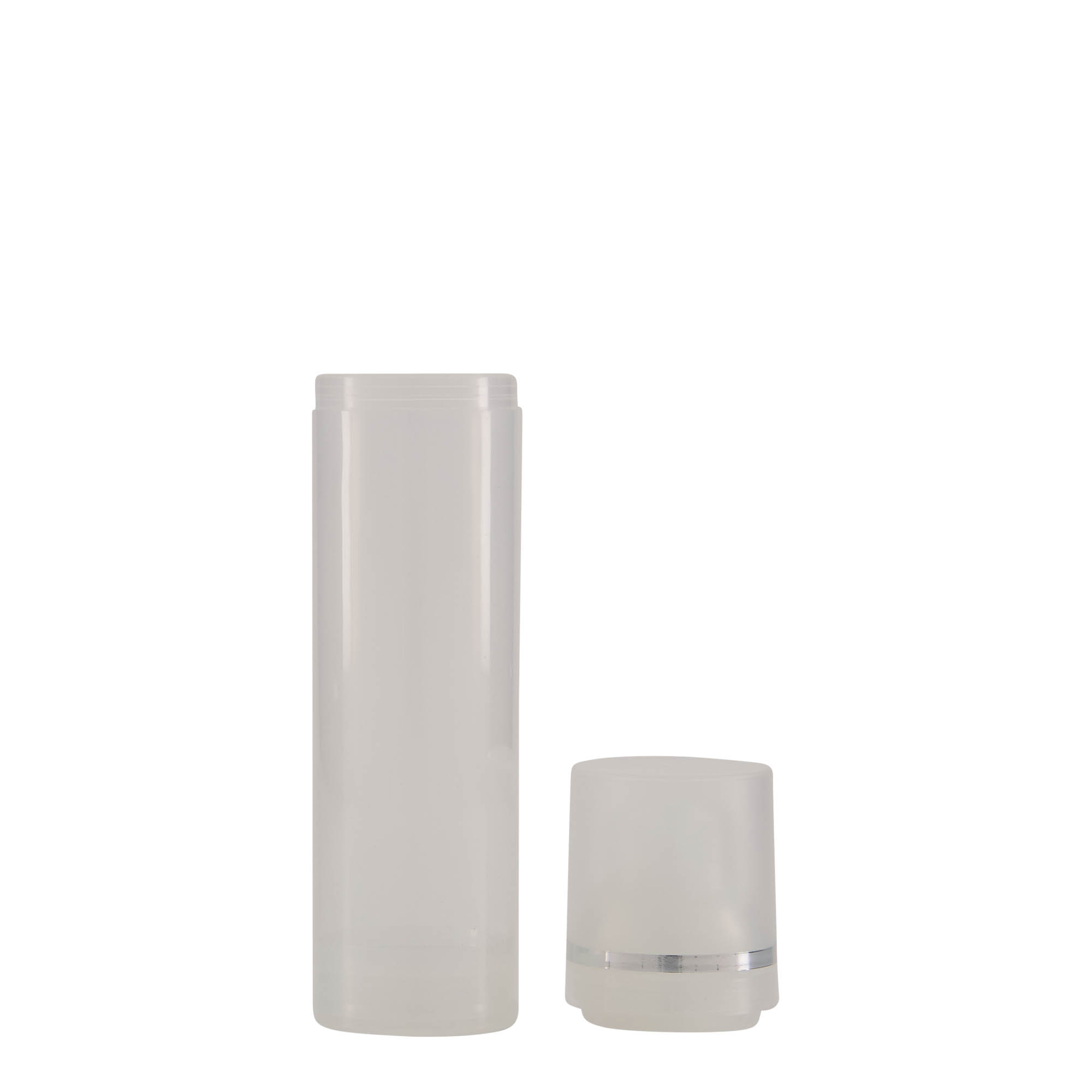 Dispensador Airless de 75 ml 'Mezzo', plástico PP, natural Dispensador Airless de 75 ml 'Mezzo', plástico PP, natural