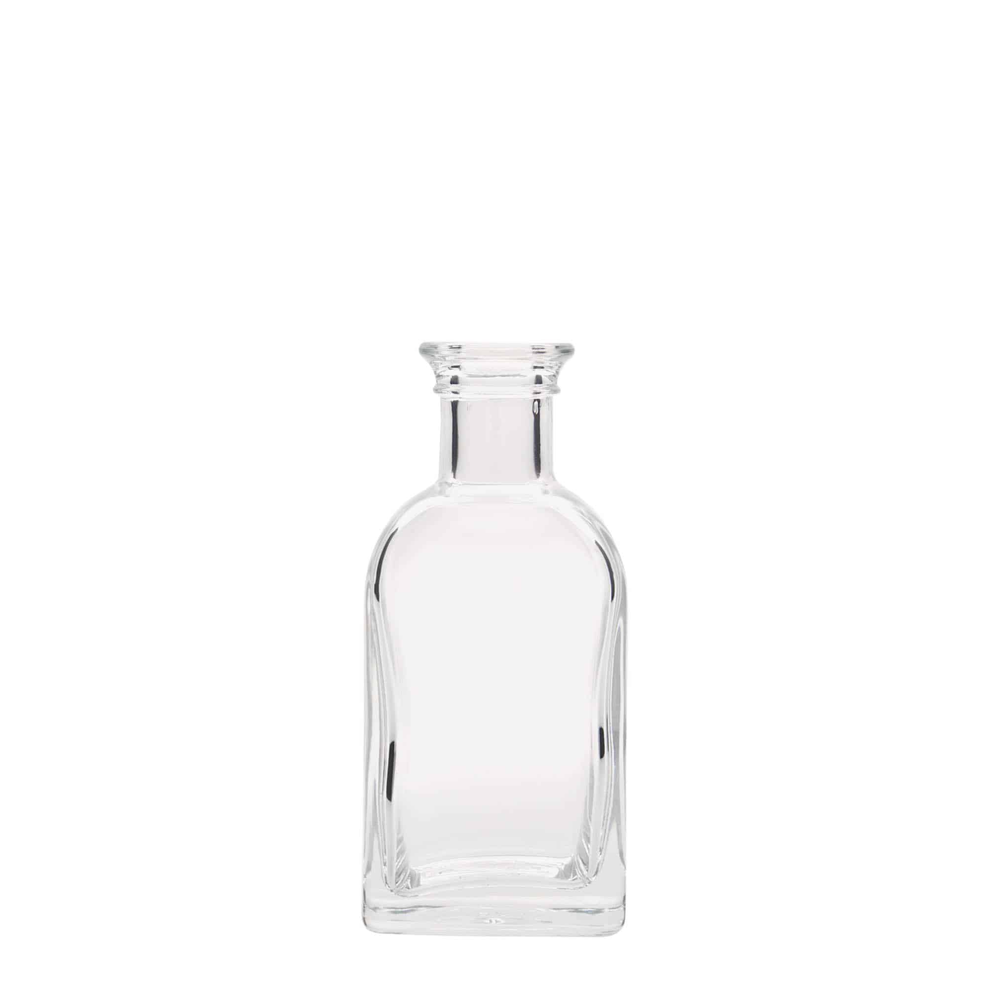 100 ml Garrafa de vidro farmacêuticas Carré, quadrada, boca: Cortiça 100 ml Garrafa de vidro farmacêuticas Carré, quadrada, boca: Cortiça